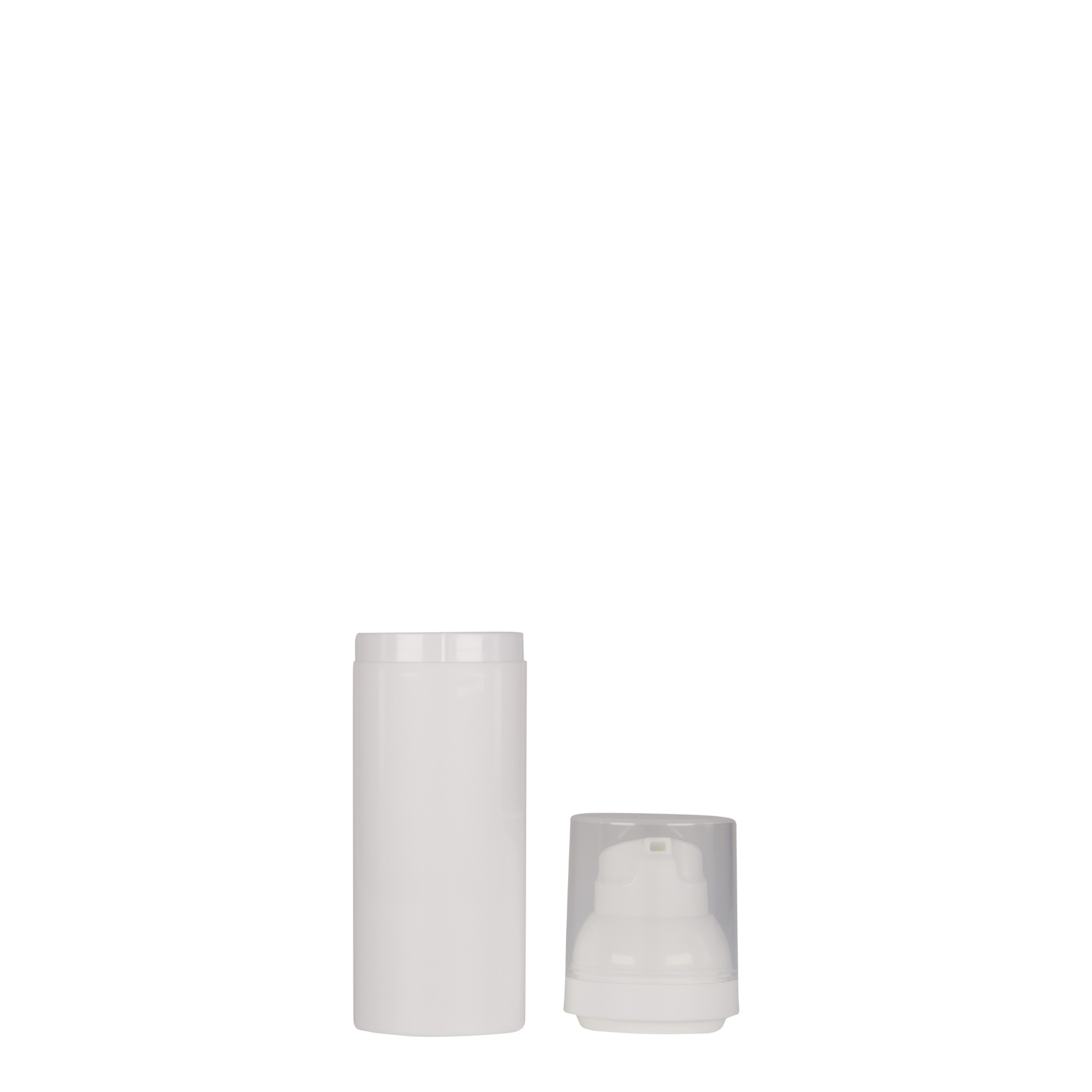 50 ml luftløs dispenser 'Mezzo', PP-plast, hvit