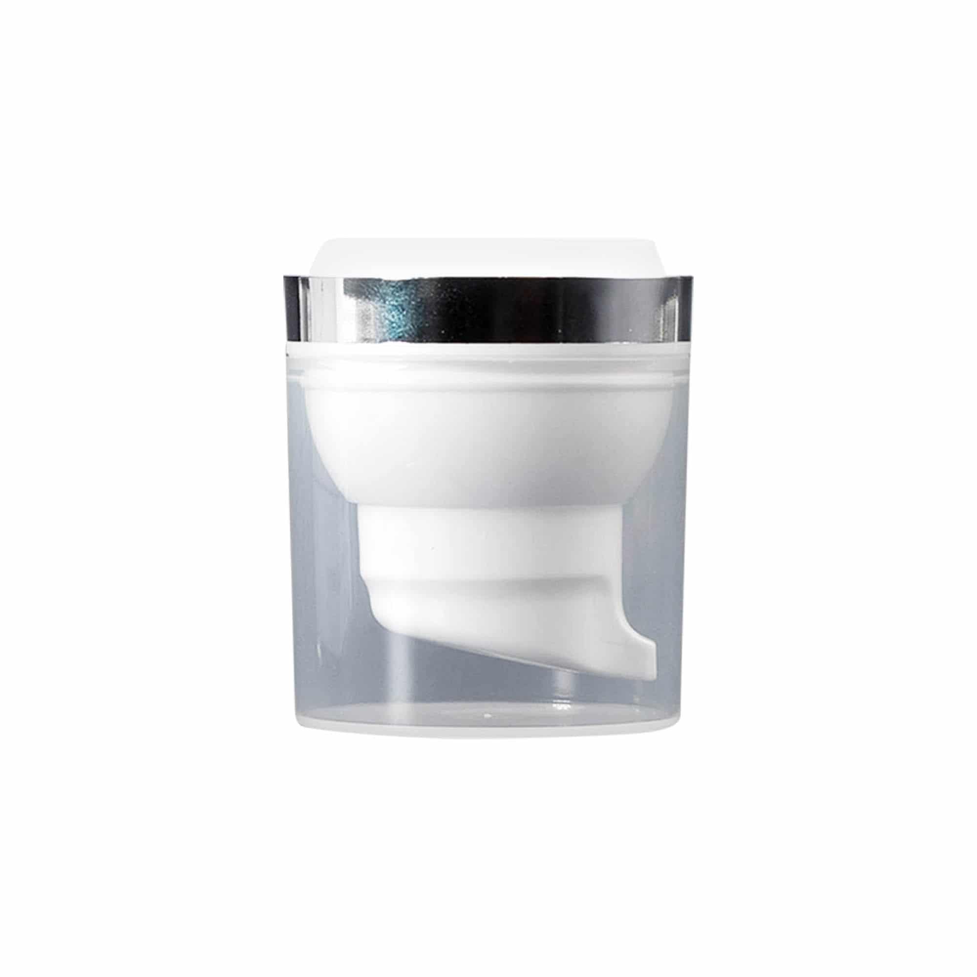 Airless Dispenser pumpehode 'Mezzo', PP-plast, hvit