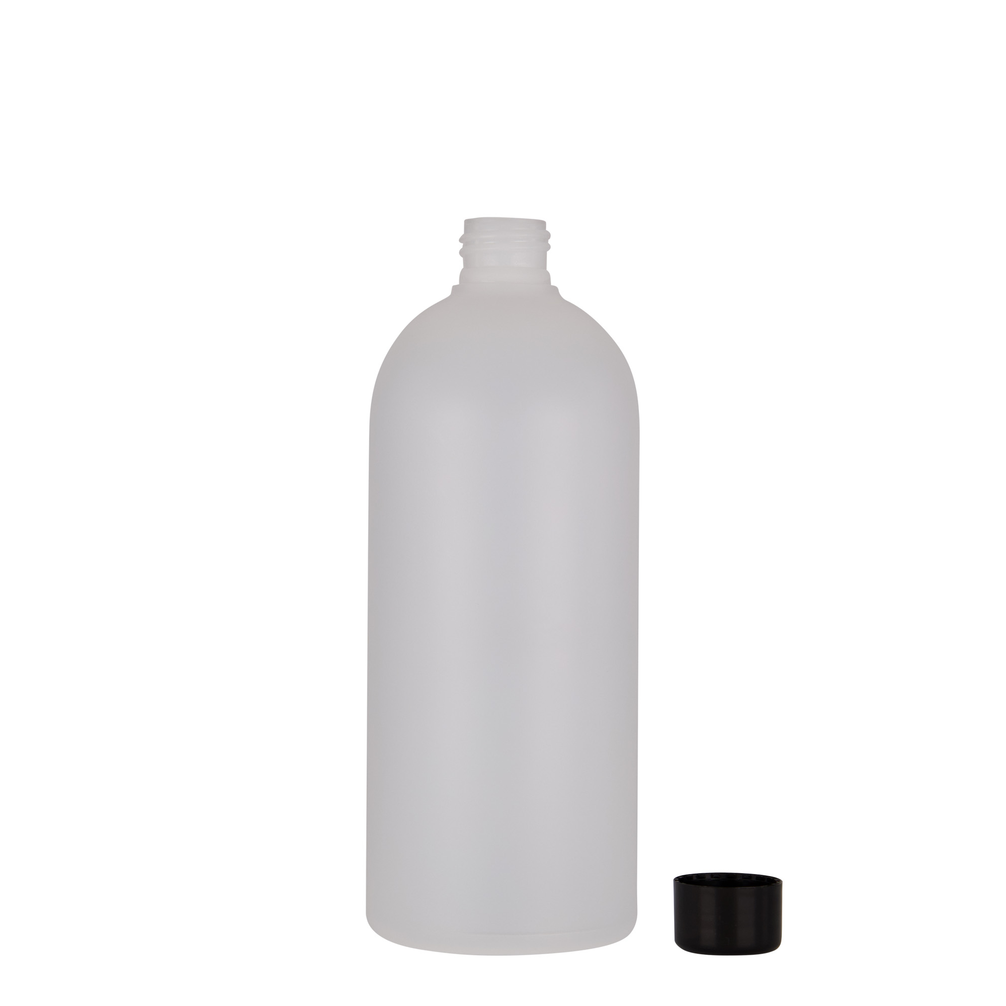 500 ml plastflaske 'Tuffy', HDPE, natur, åpning: 24/410