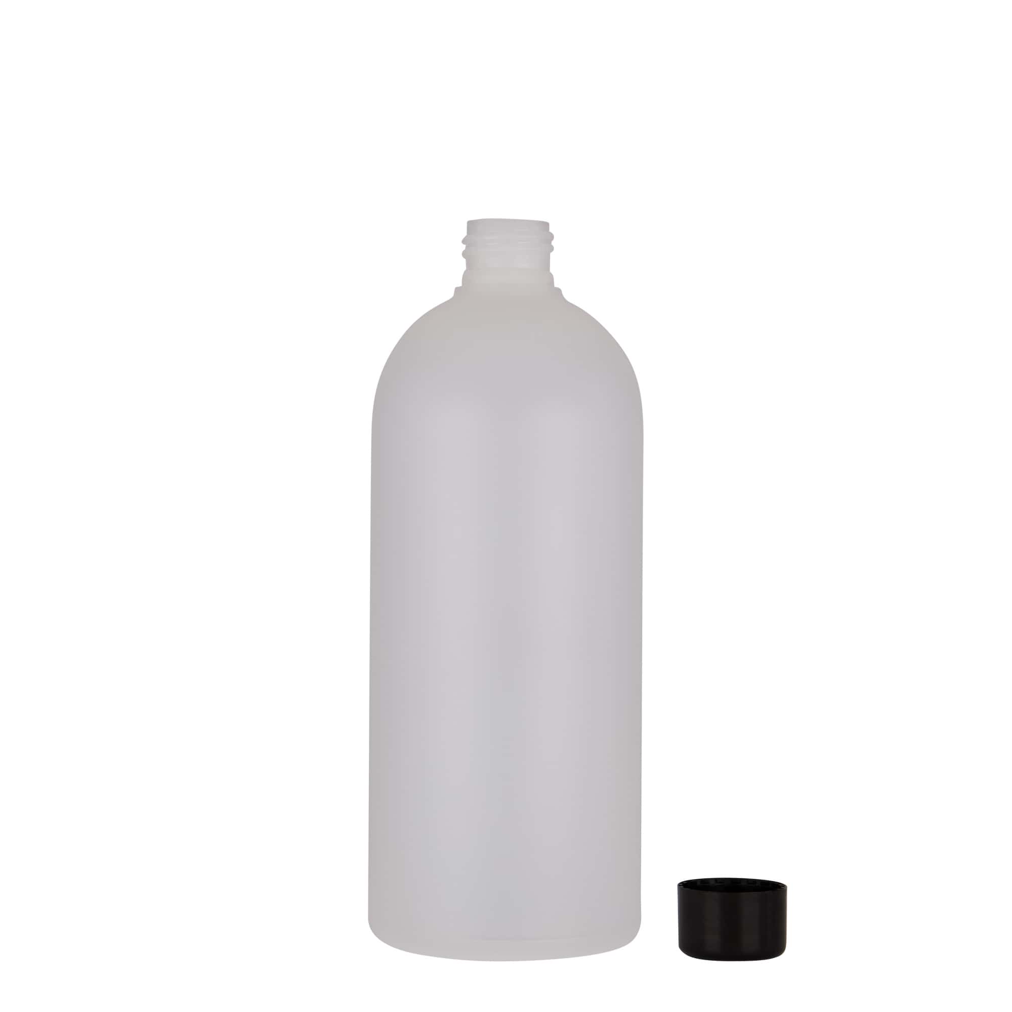 500 ml plastflaske 'Tuffy', HDPE, natur, åpning: 24/410