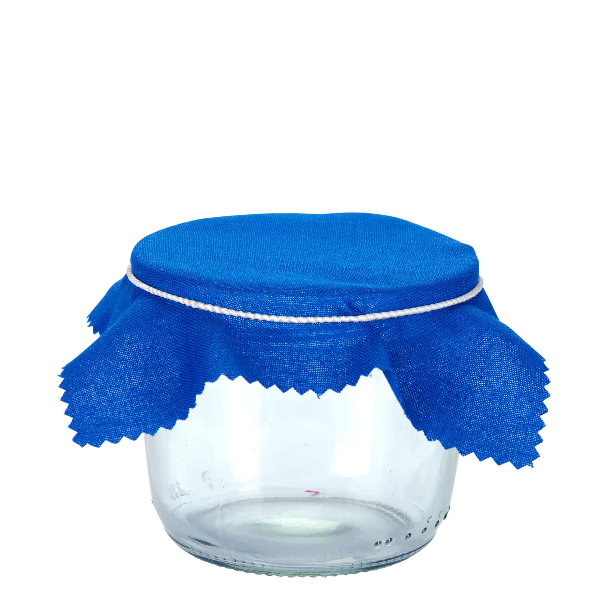 Stoffserviett 12x12, kvadratisk, tekstil, mørkeblå, munningskant. TO38-TO53