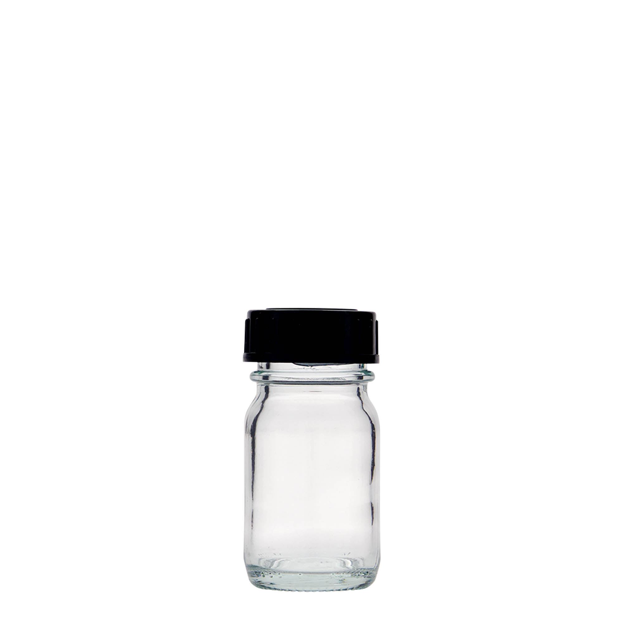 30 ml vidhalsglass, åpning: DIN 32
