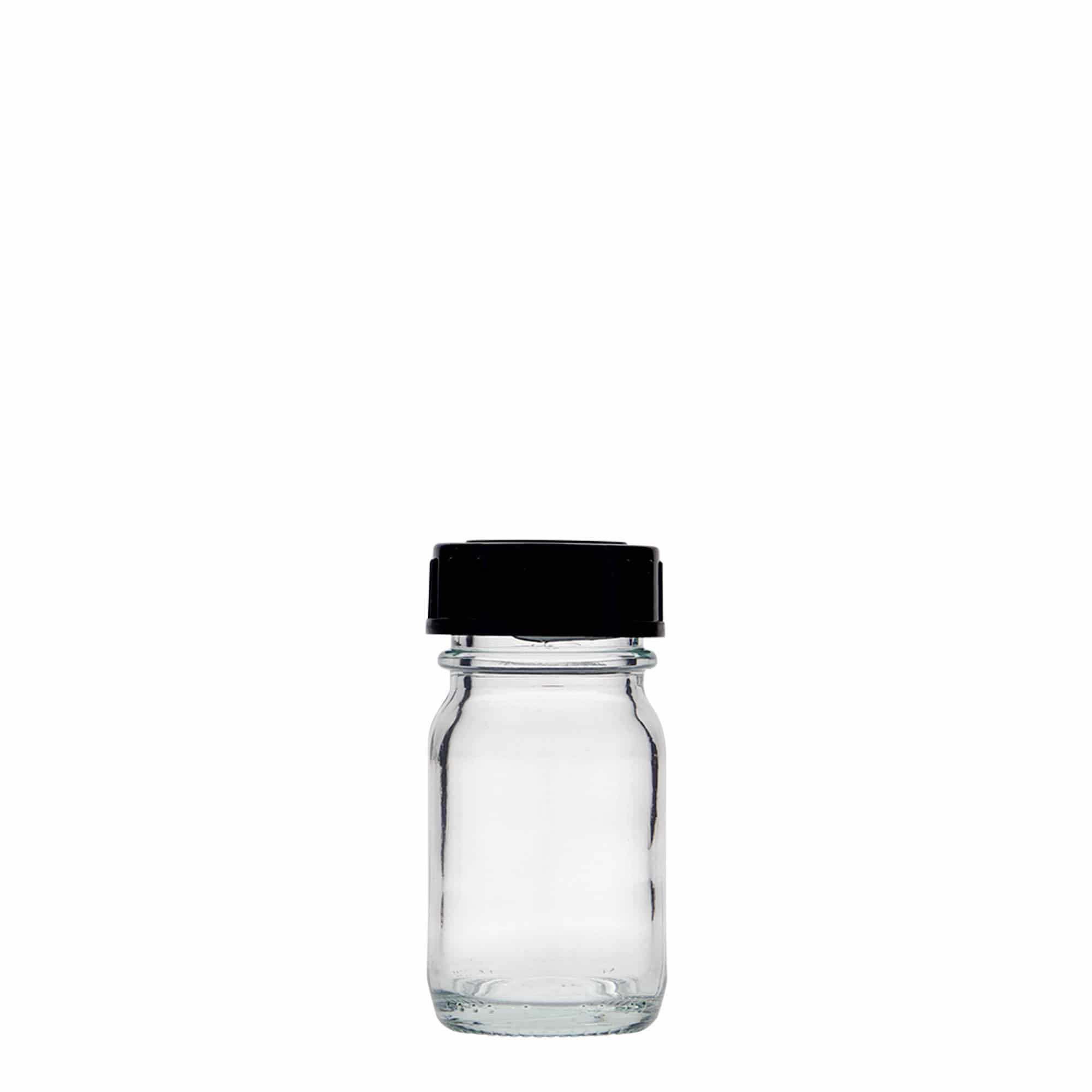 30 ml vidhalsglass, åpning: DIN 32
