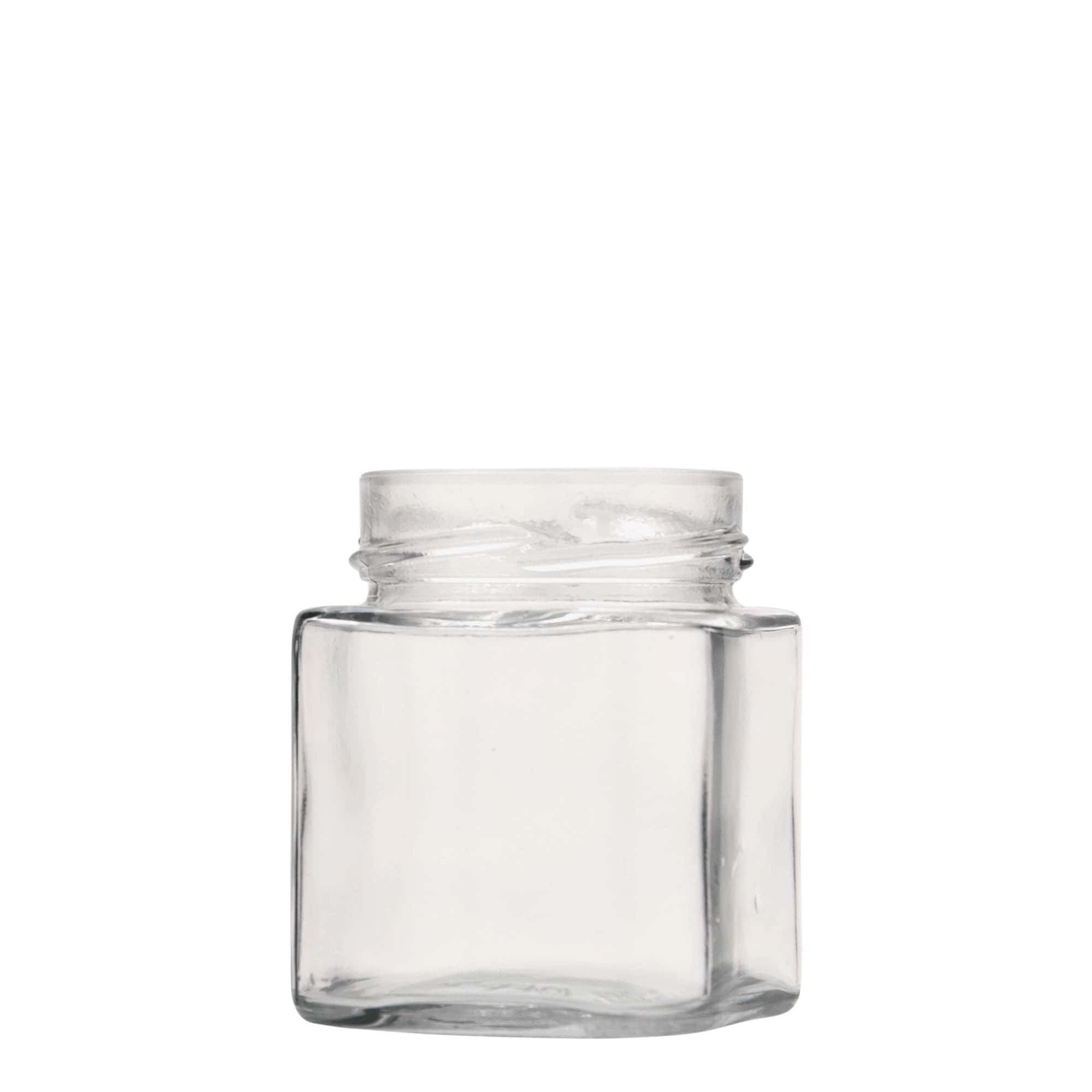 212 ml firkantet glass 'Ikarus', åpning: Deep-Twist-Off (DTO 63)