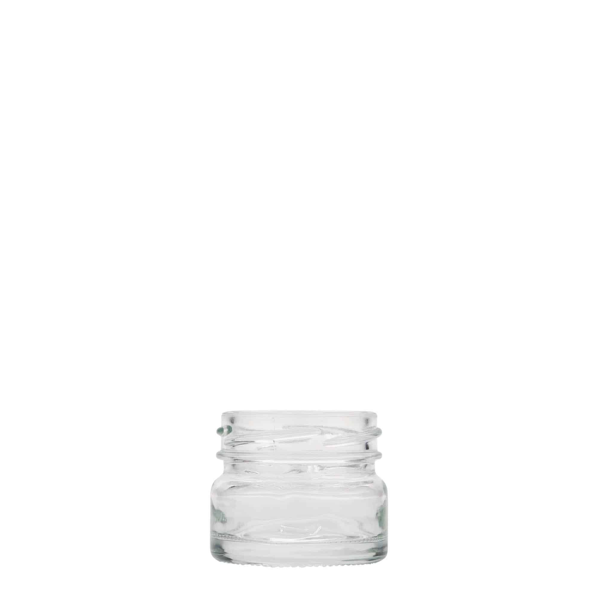 30 ml flatt rundt glass, åpning: Twist-Off (TO 43)