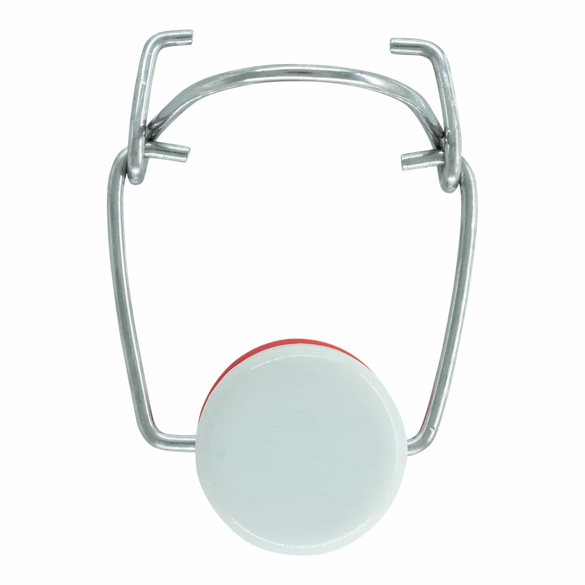 Spennelås spesialstørrelse, plast, rød-hvit