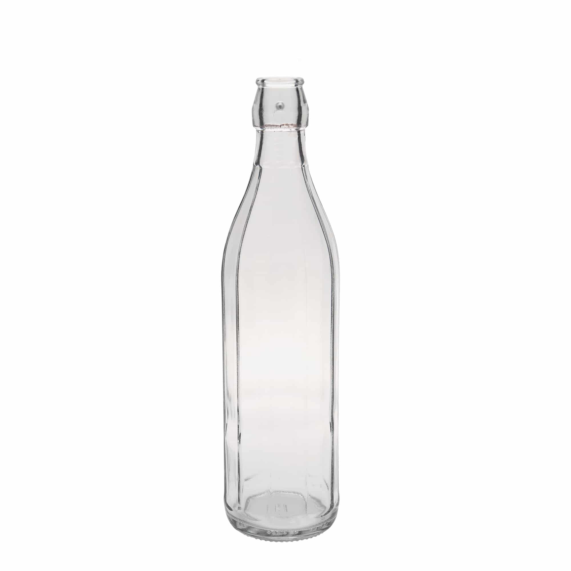 750 ml glassflaske 'Bravo', ti-kantet, åpning: patentlås