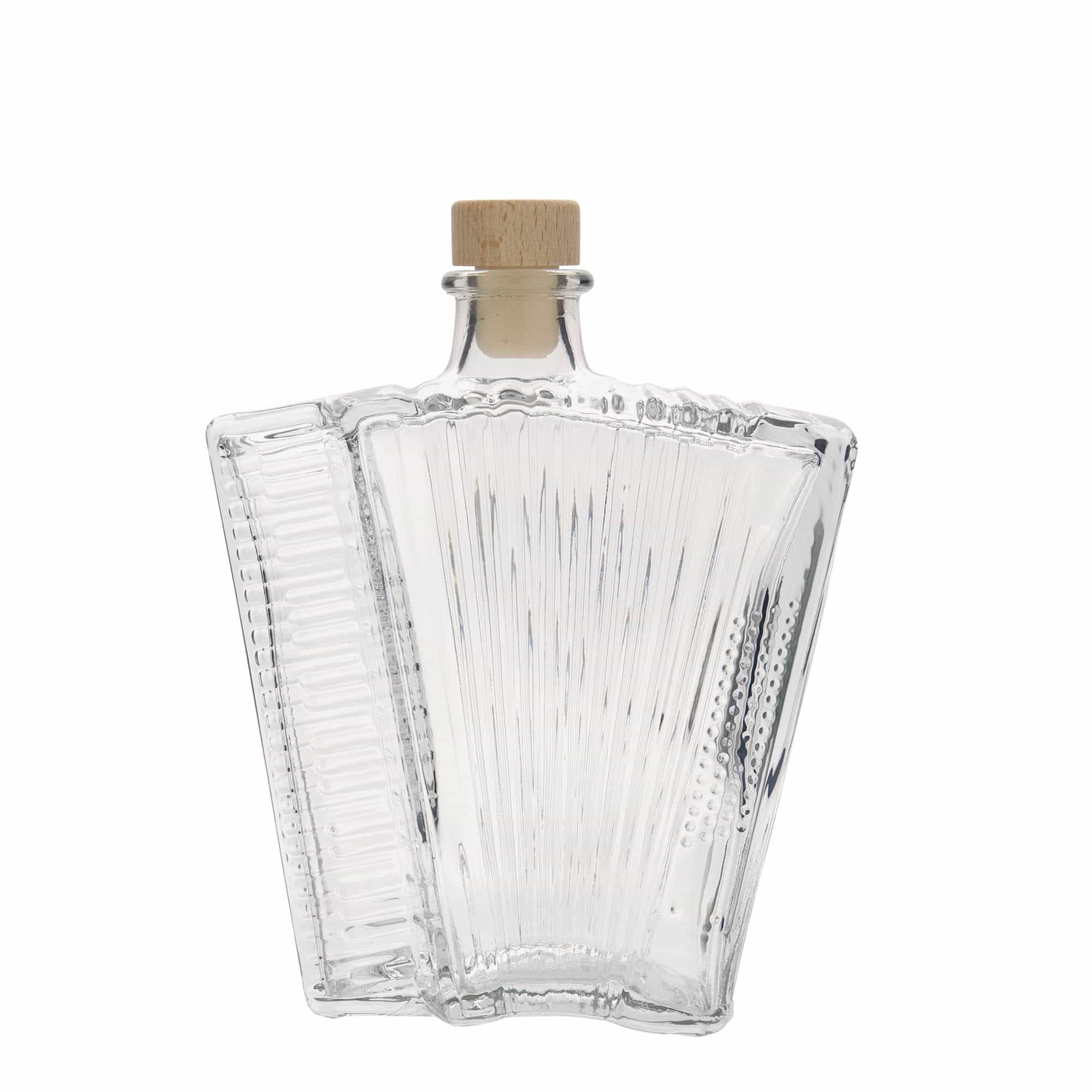 500 ml glassflaske "Akkordeon", åpning: Kork