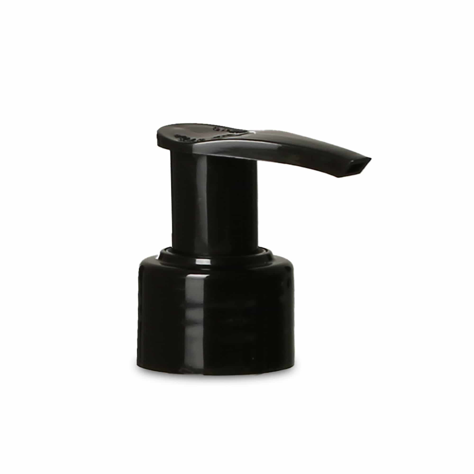 Skrukork dispenserpumpe, PP-plast, svart, for åpning: PP 28