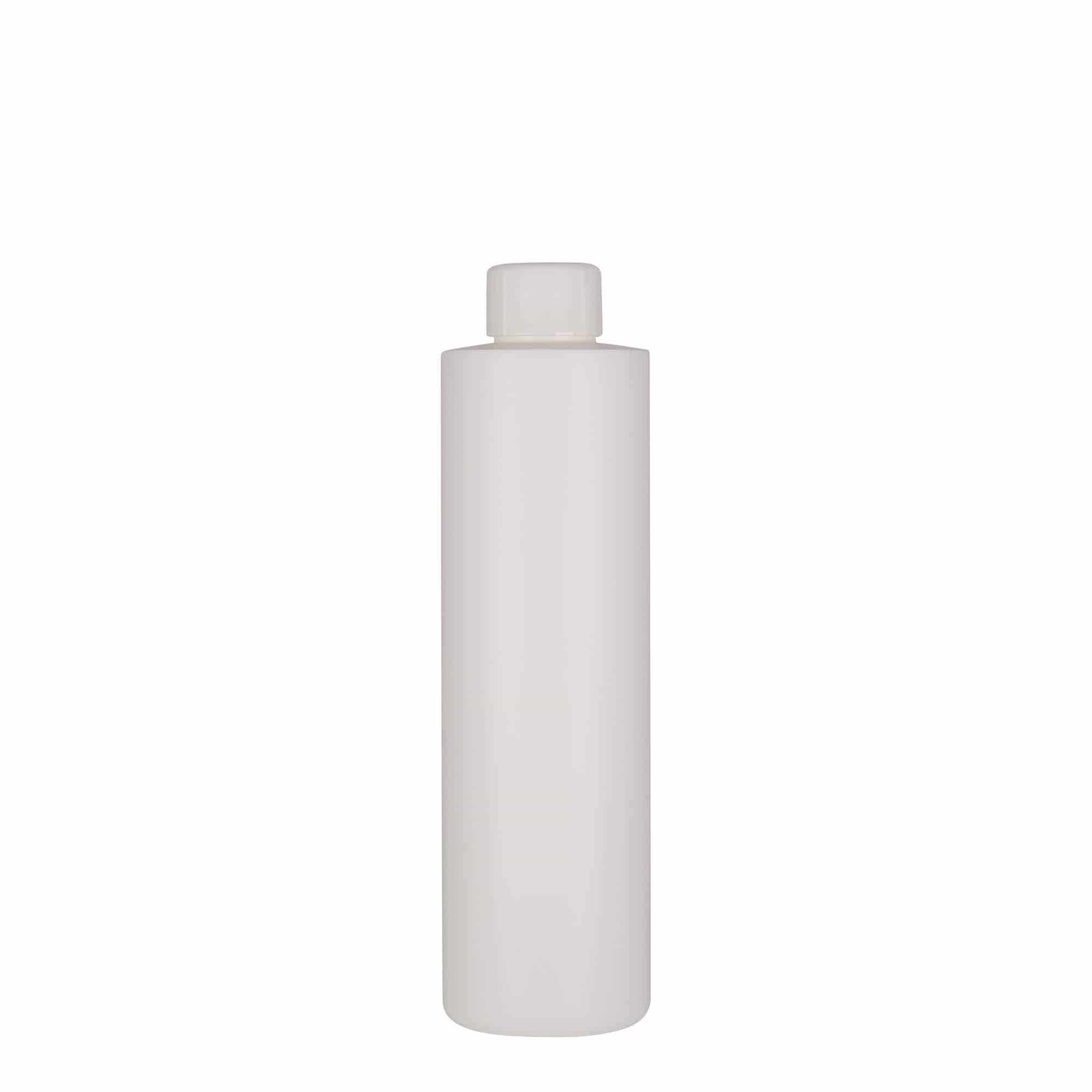 250 ml plastflaske 'Pipe', HDPE, hvit, åpning: 24/410