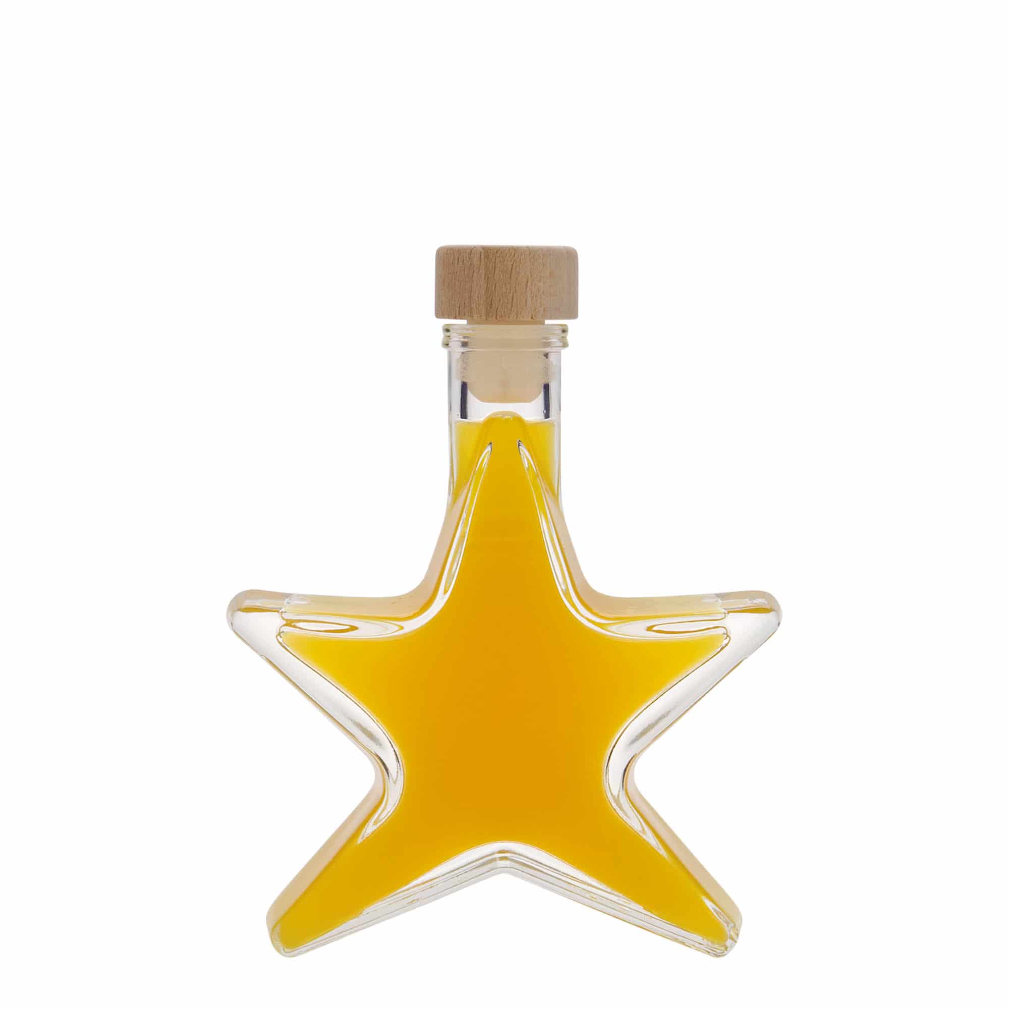 100 ml glassflaske 'Stjerne', åpning: kork