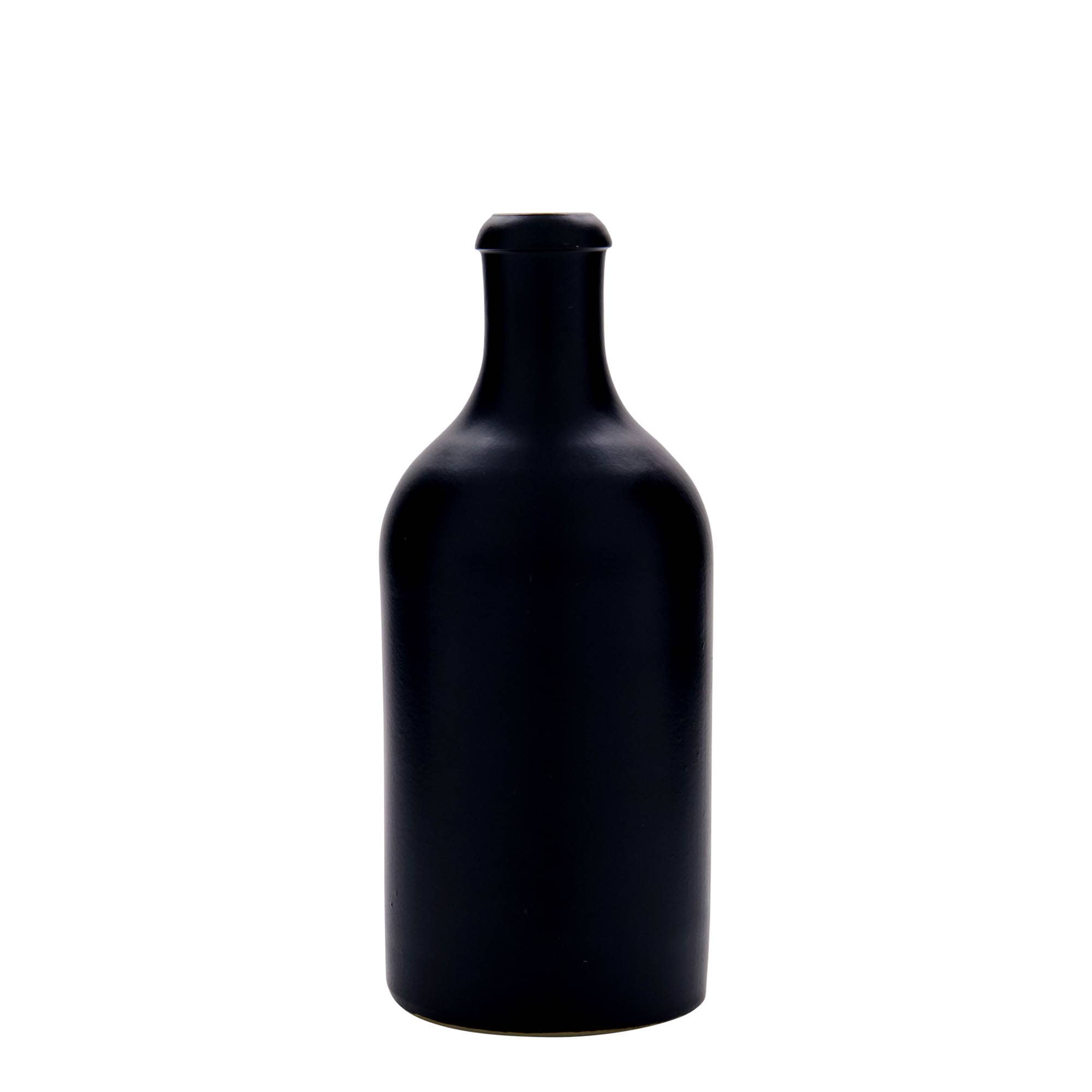 500 ml leirkrus, steintøy, svart, åpning: Kork 500 ml leirkrus, steintøy, svart, åpning: Kork