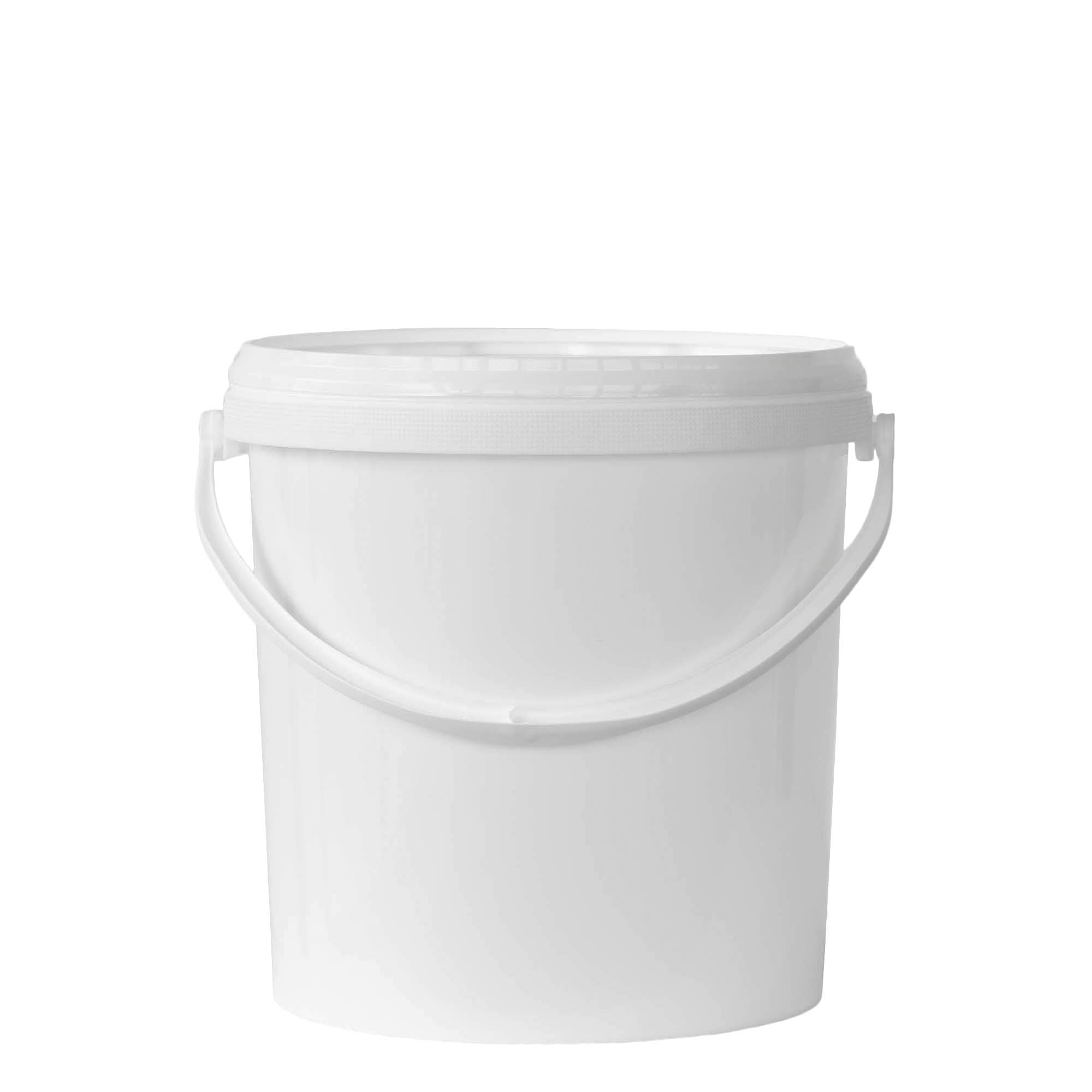 10 l bøtte, PP-plast, hvit