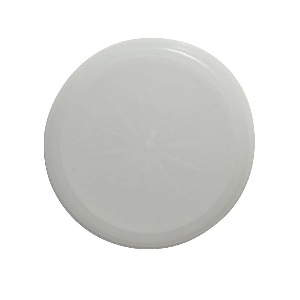 Skrulokk med to gjenger, PE-plast, hvit, for åpning: PET 38 mm