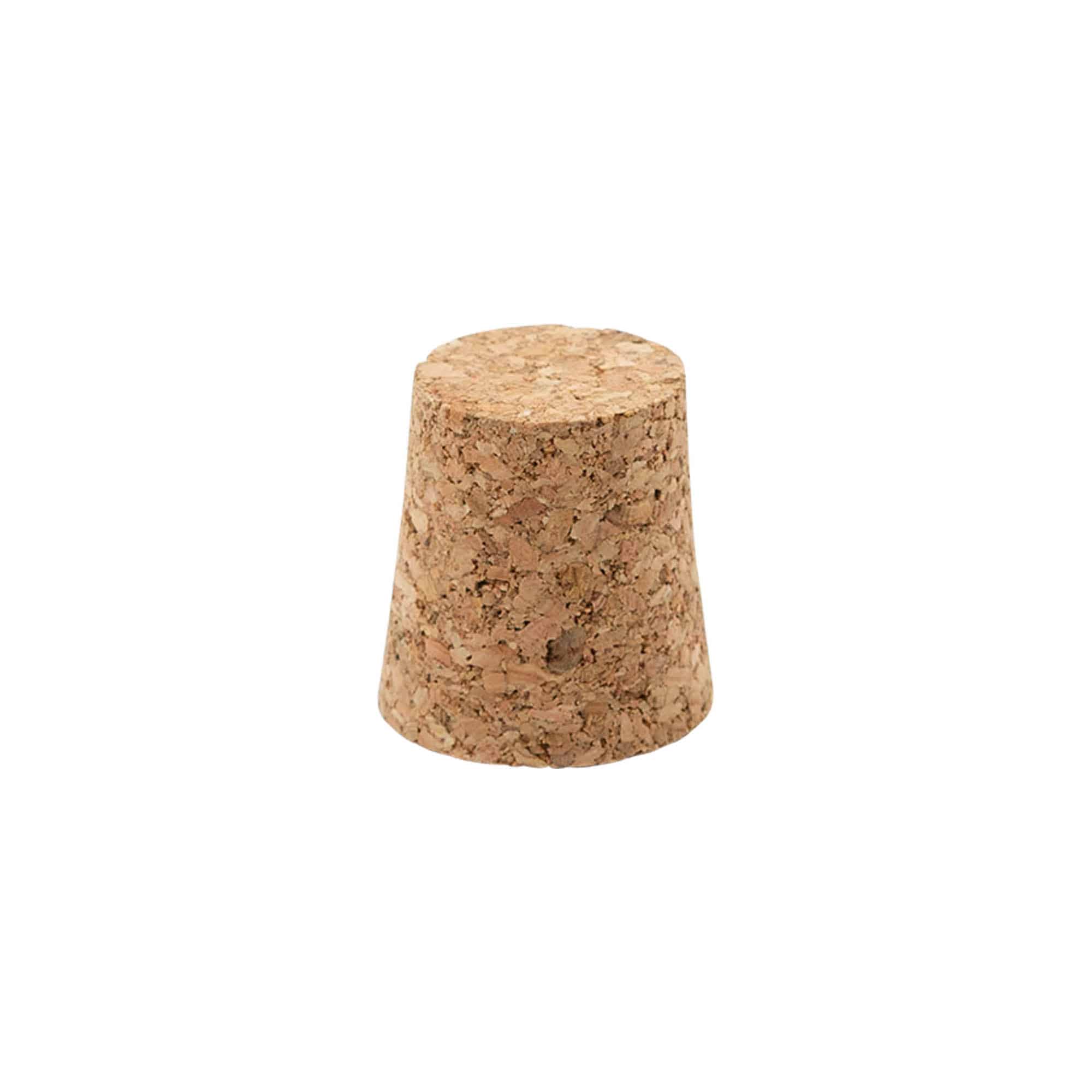 Spiss kork 21-26 x 27, presskork, beige, for åpning: Kork