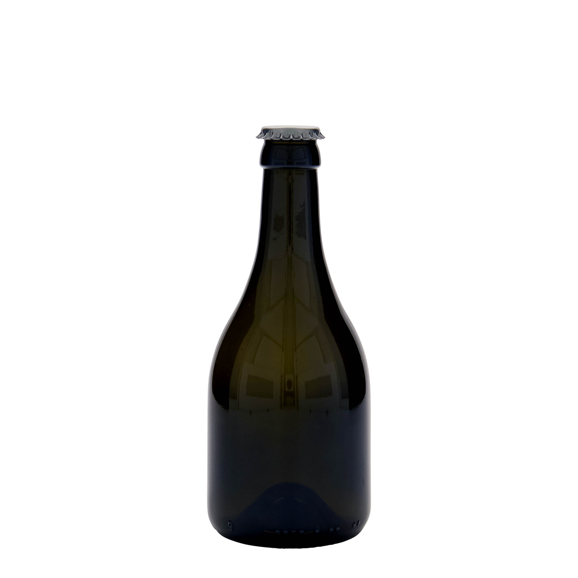 330 ml ølflaske 'Horta', glass, antikkgrønn, åpning: skrukork