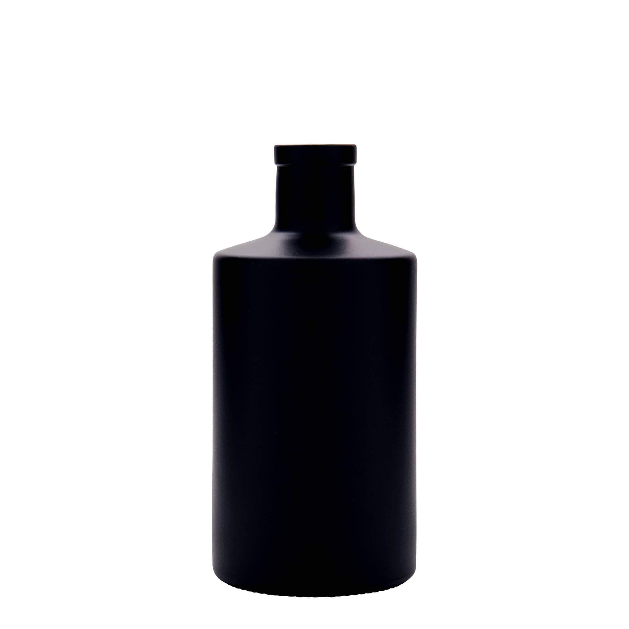 500 ml glassflaske 'Caroline', svart, åpning: kork