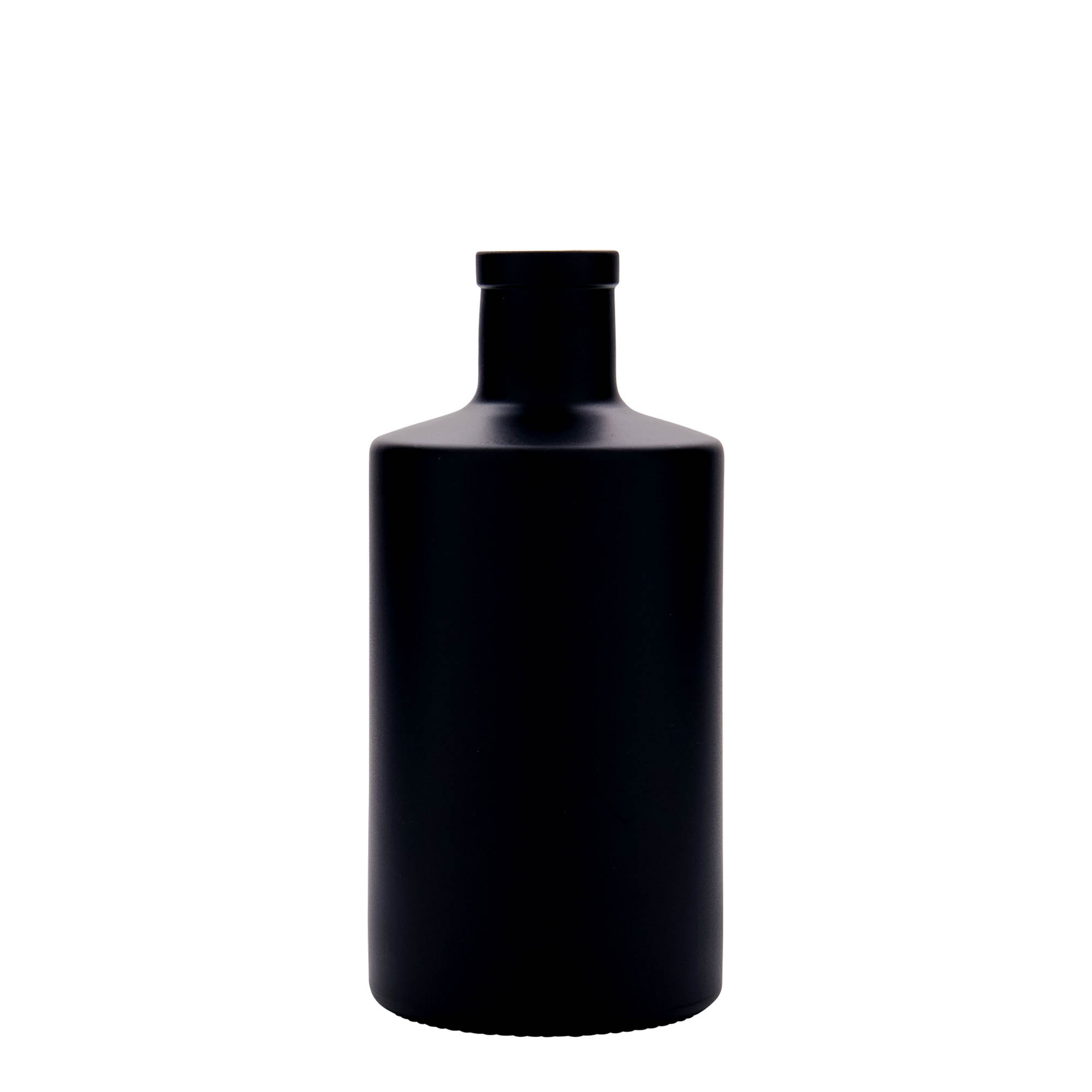 500 ml glassflaske 'Caroline', svart, åpning: kork