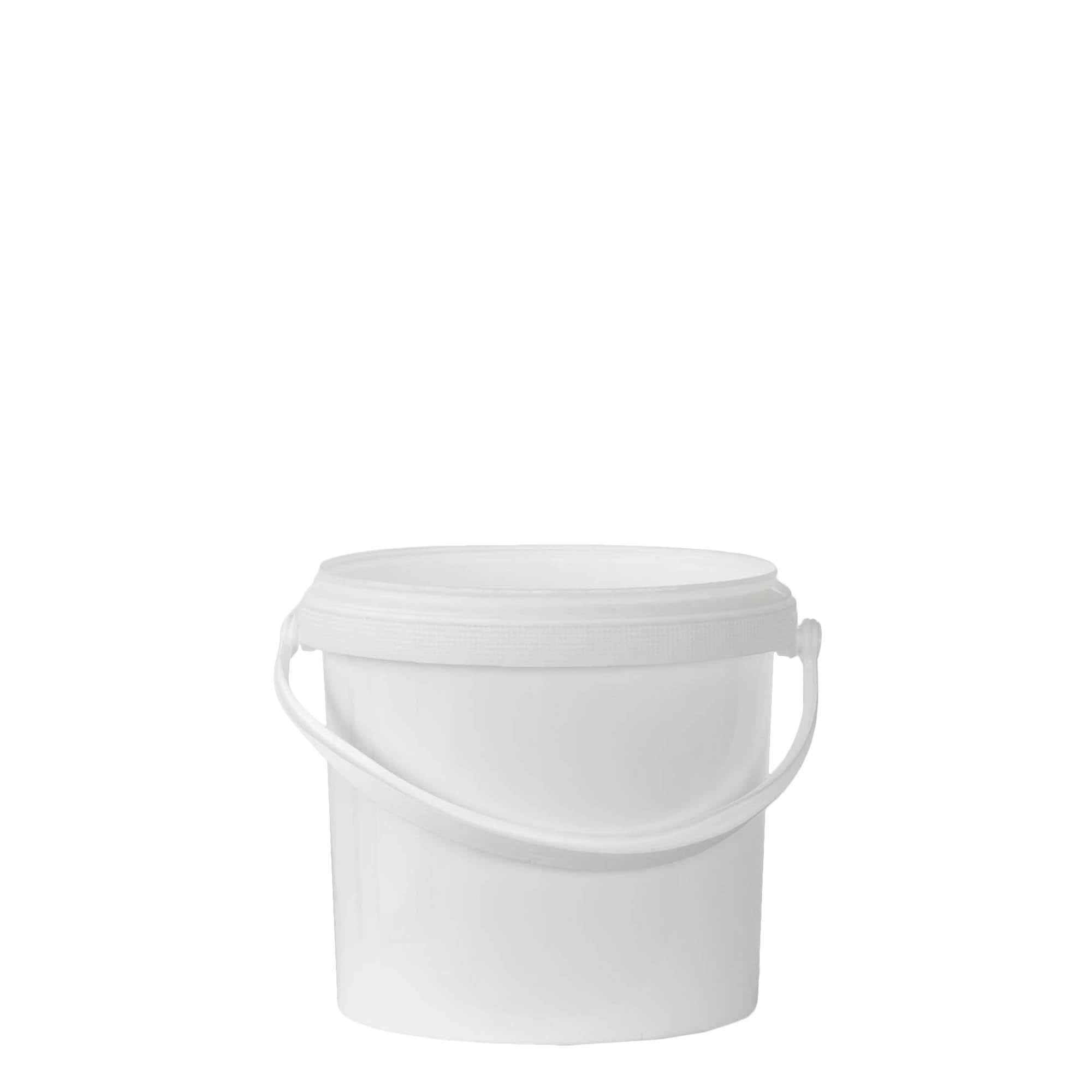 2,5 l bøtte, PP-plast, hvit
