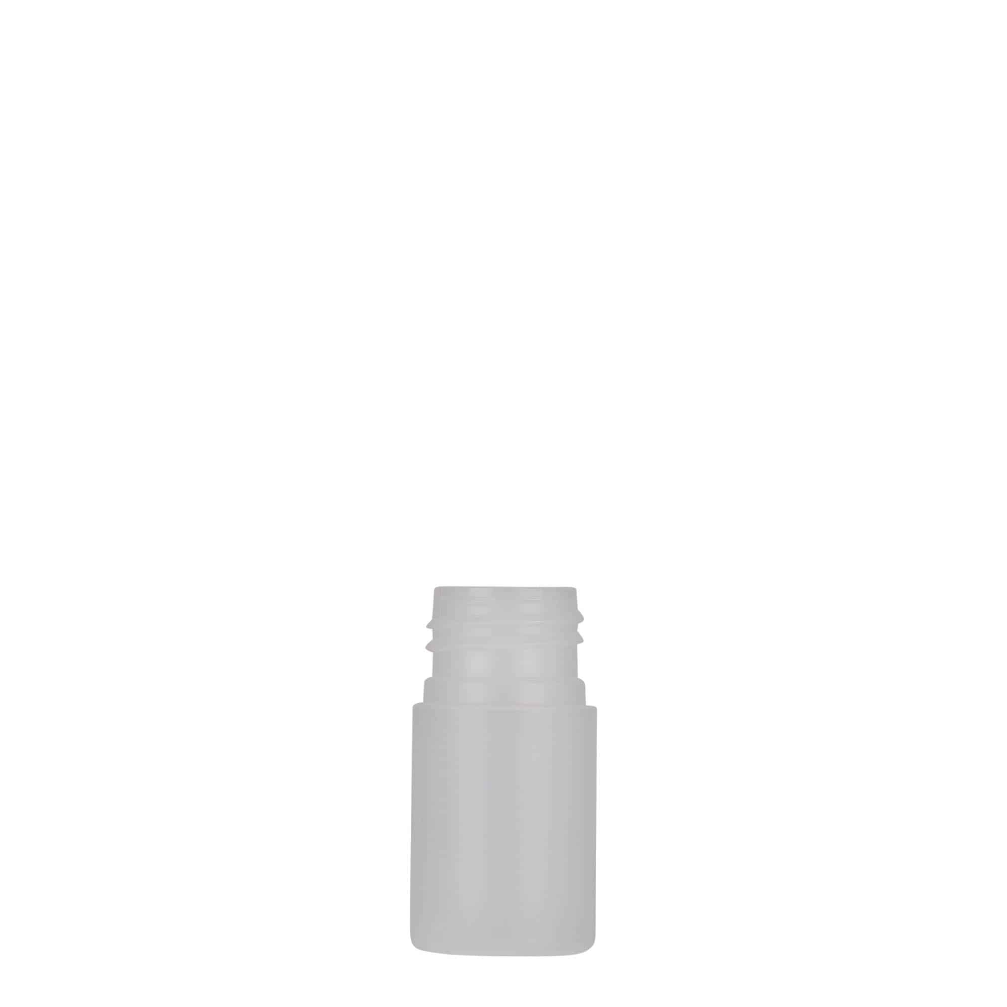 15 ml plastflaske 'Tuffy', HDPE, natur, munningsåpning: 24/410