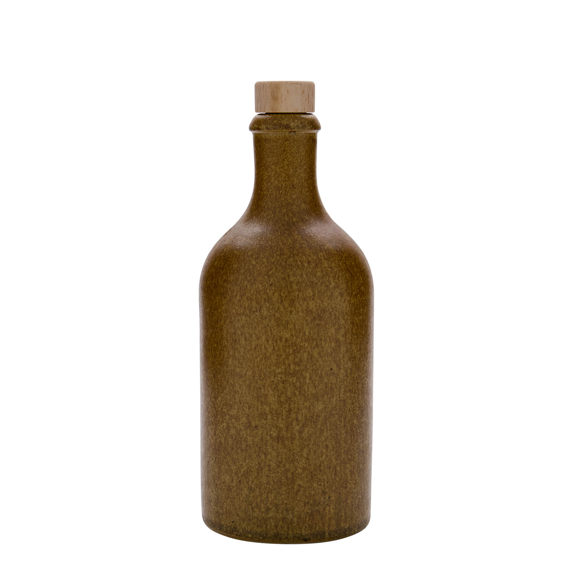 500 ml tonkrus, steingods, brun-krystall, åpning: kork
