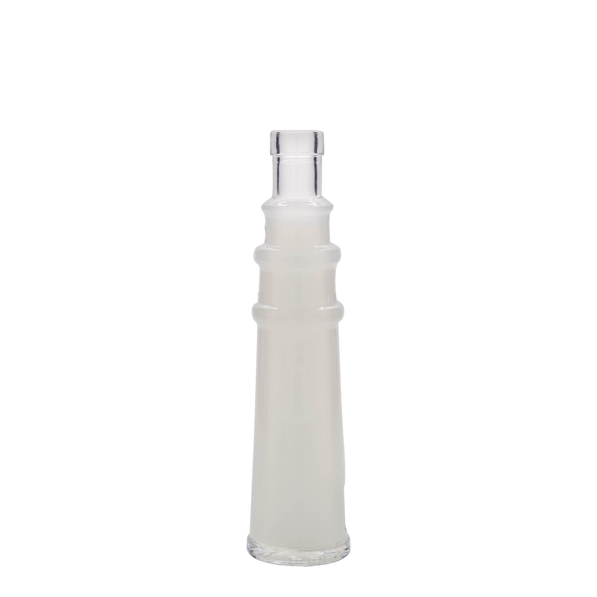 100 ml glassflaske 'Leuchtturm', åpning: kork