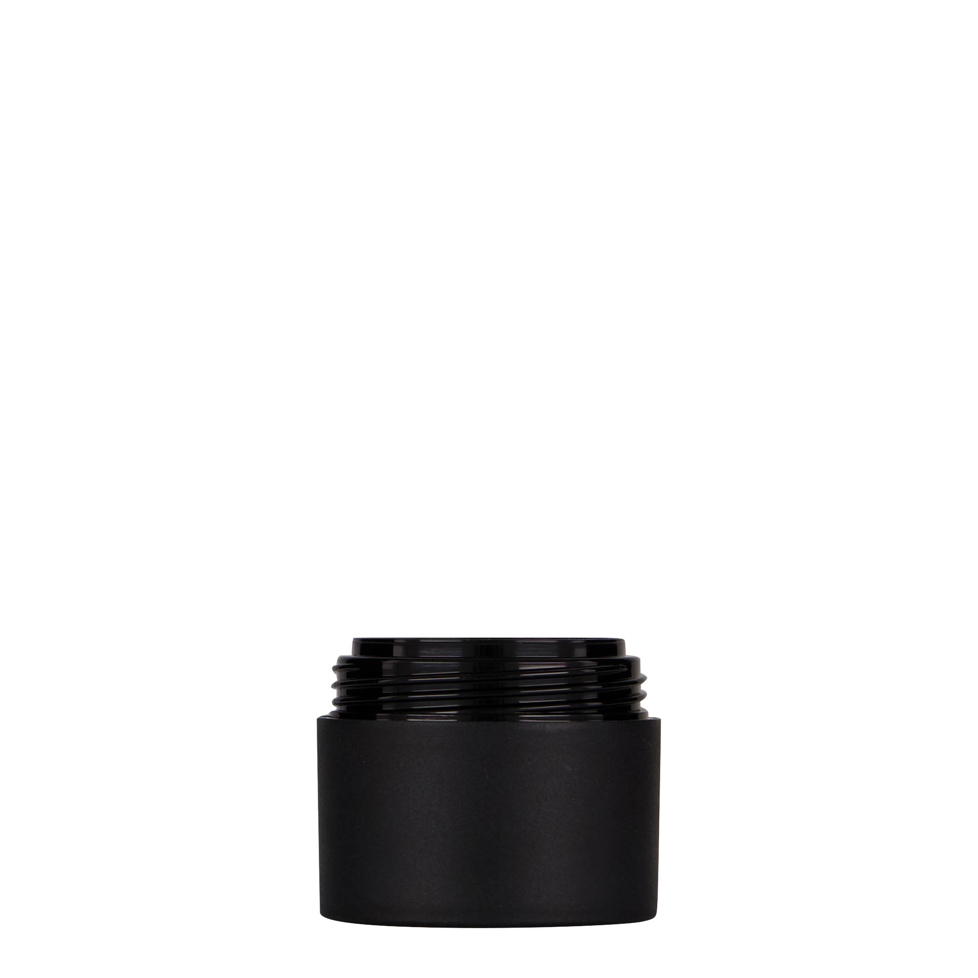 30 ml plastboks 'Antonella', PP, svart, åpning: skrukork