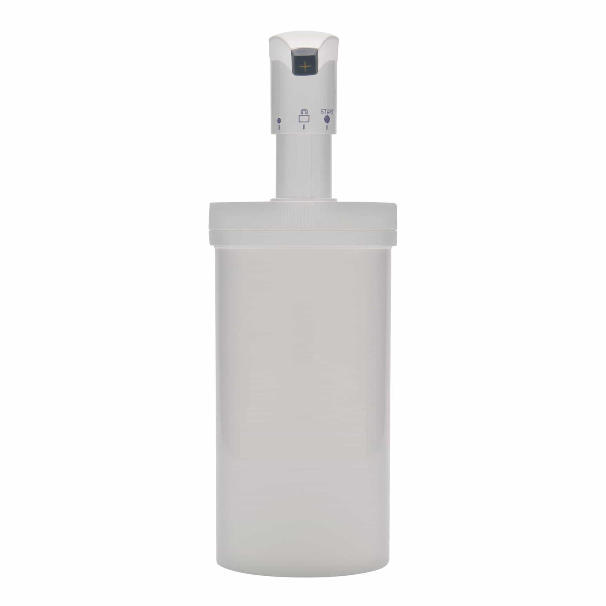 655 ml dispenserflaske 'Securibox', PP-plast, hvit, åpning: skrukork