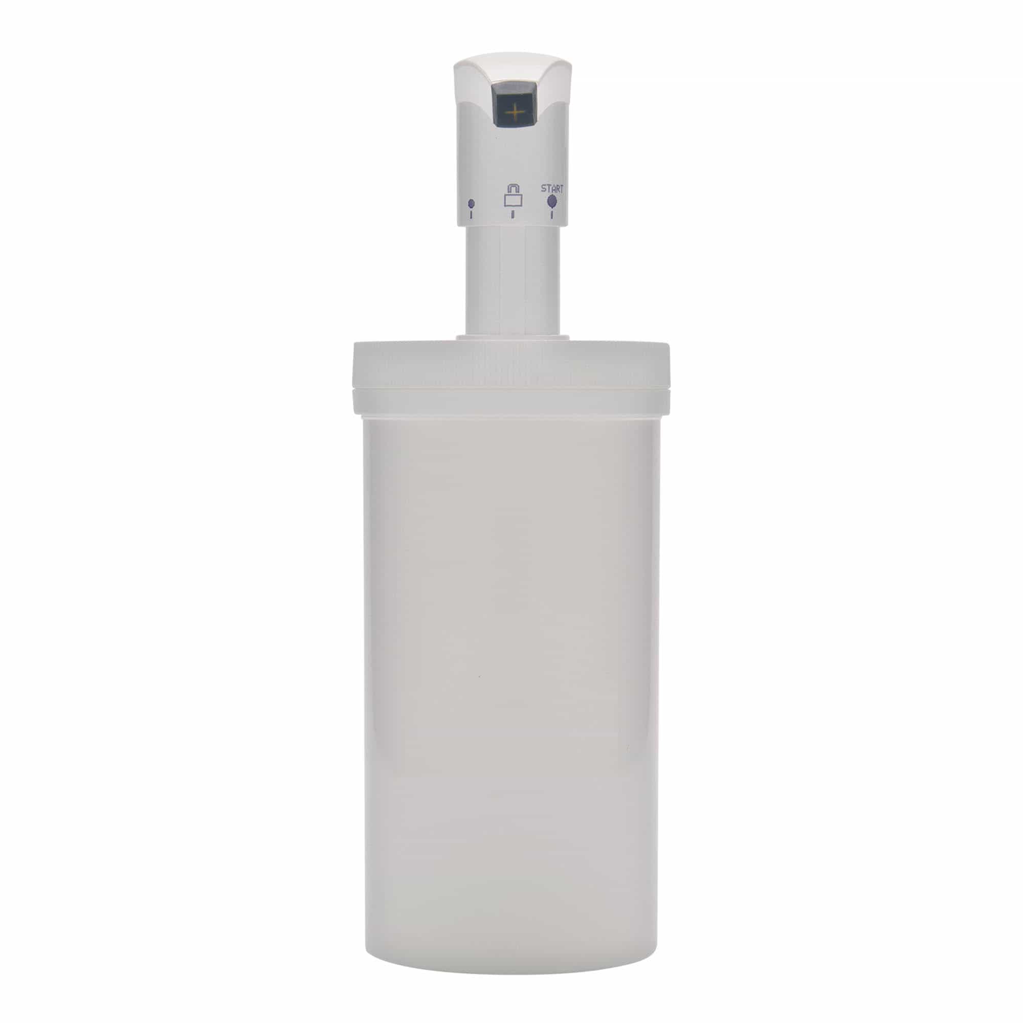 655 ml dispenserflaske 'Securibox', PP-plast, hvit, åpning: skrukork