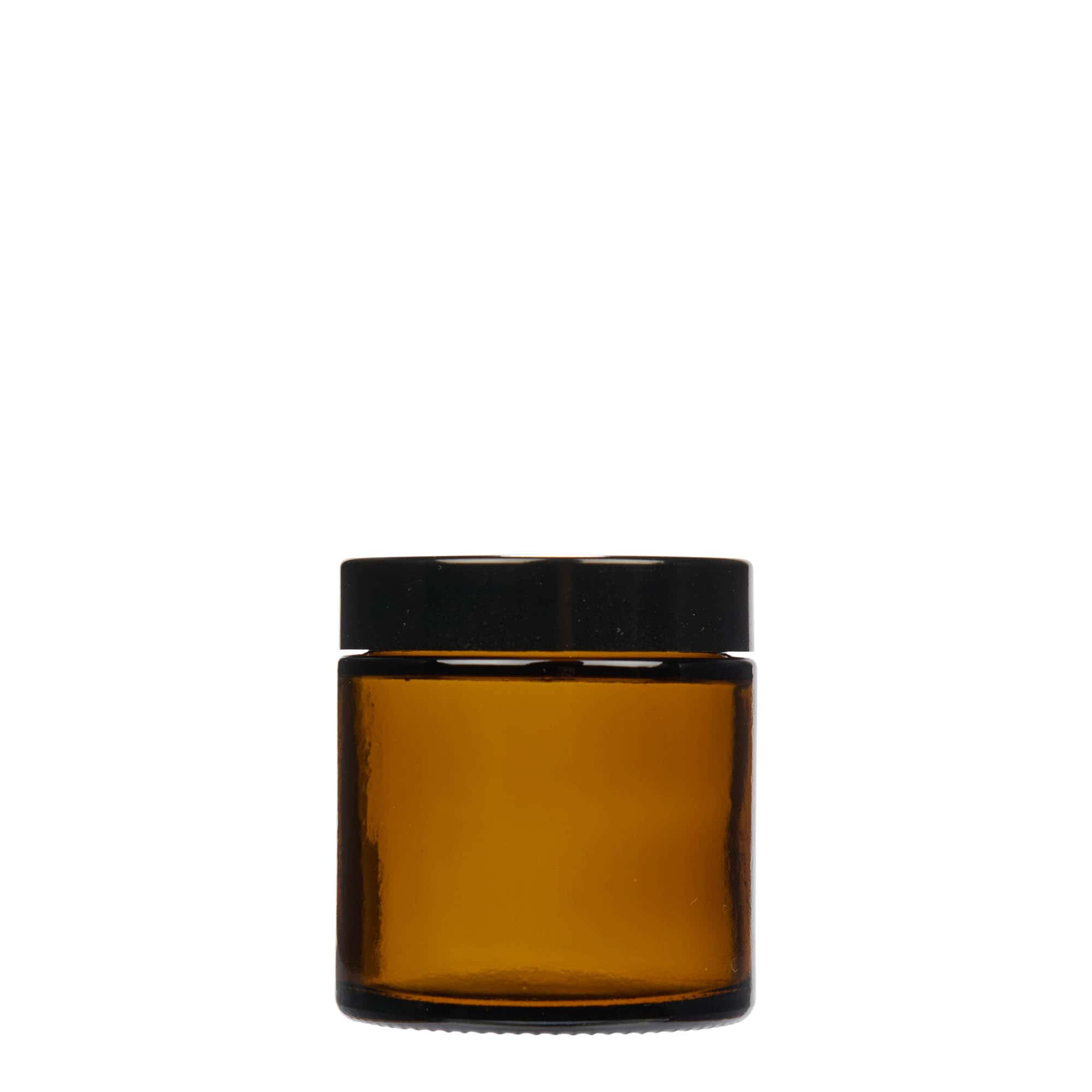 120 ml krukke 'Brown Line', glass, brun, åpning: skrukork