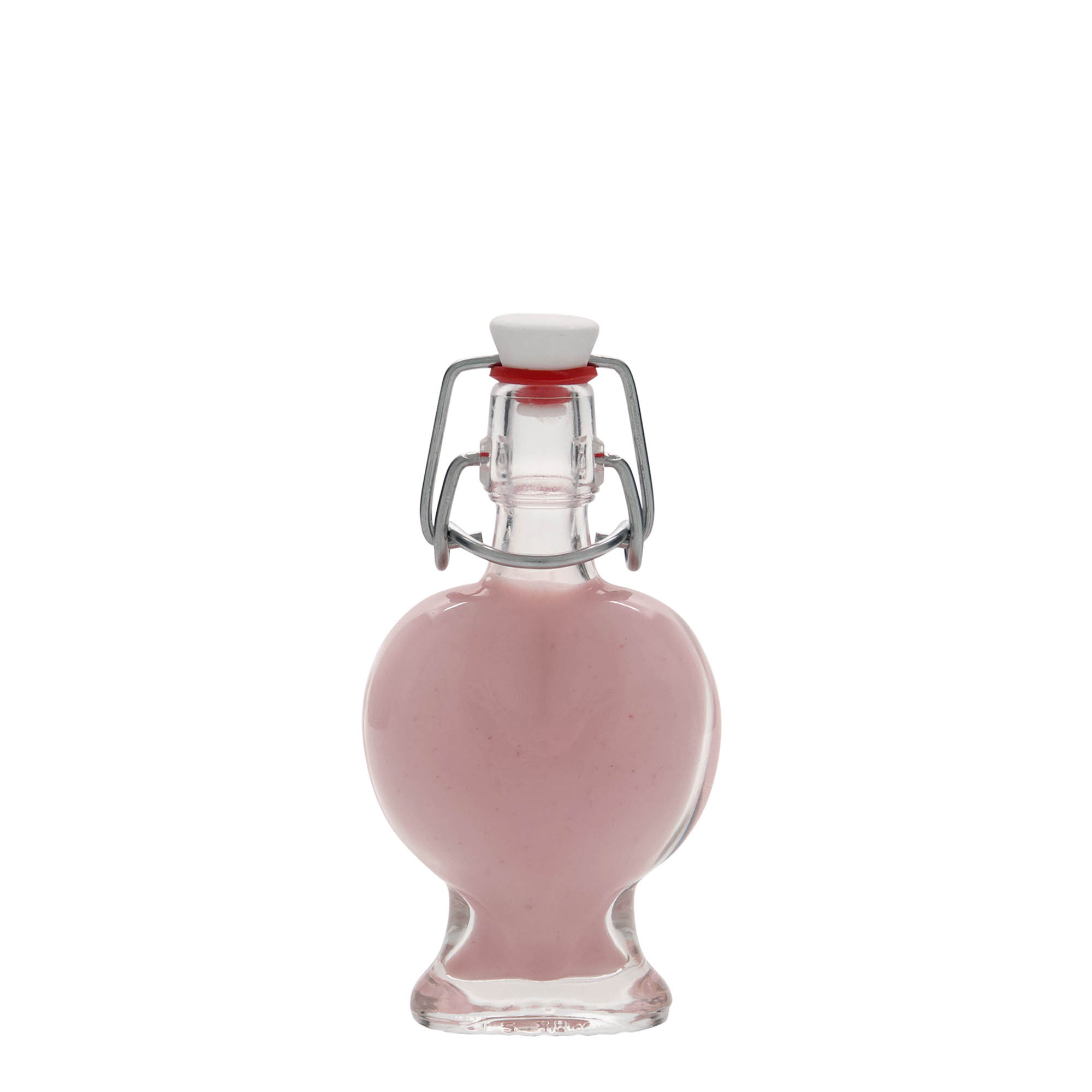 40 ml glassflaske 'Hjerte', åpning: hengselkork 40 ml glassflaske 'Hjerte', åpning: hengselkork