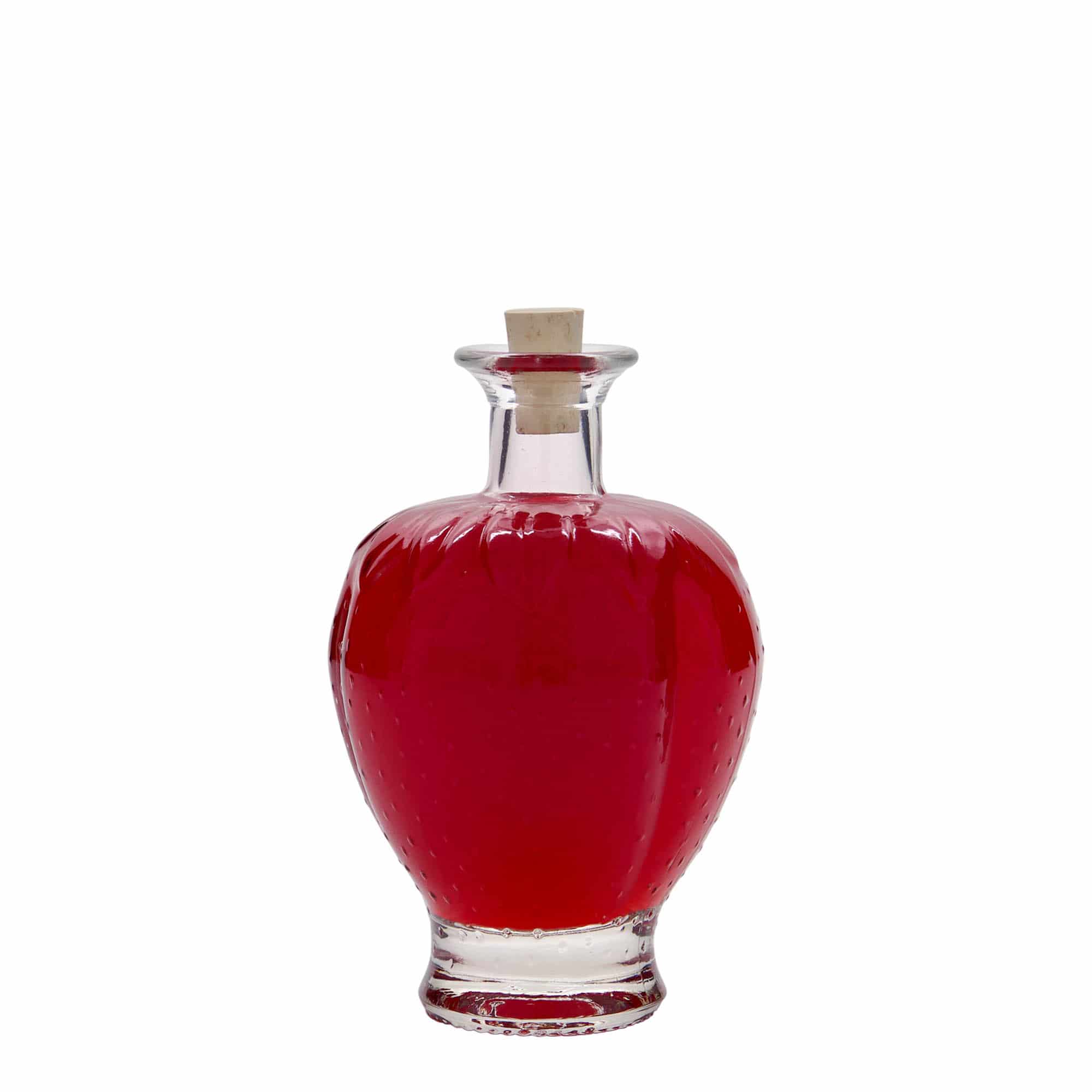 200 ml glassflaske "Jordbær", åpning: Kork