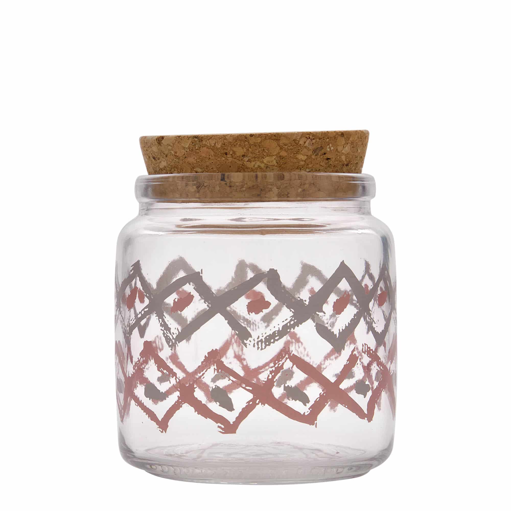 750 ml korkeglass "Giara", motiv: Manolibera rosa, åpning: Kork