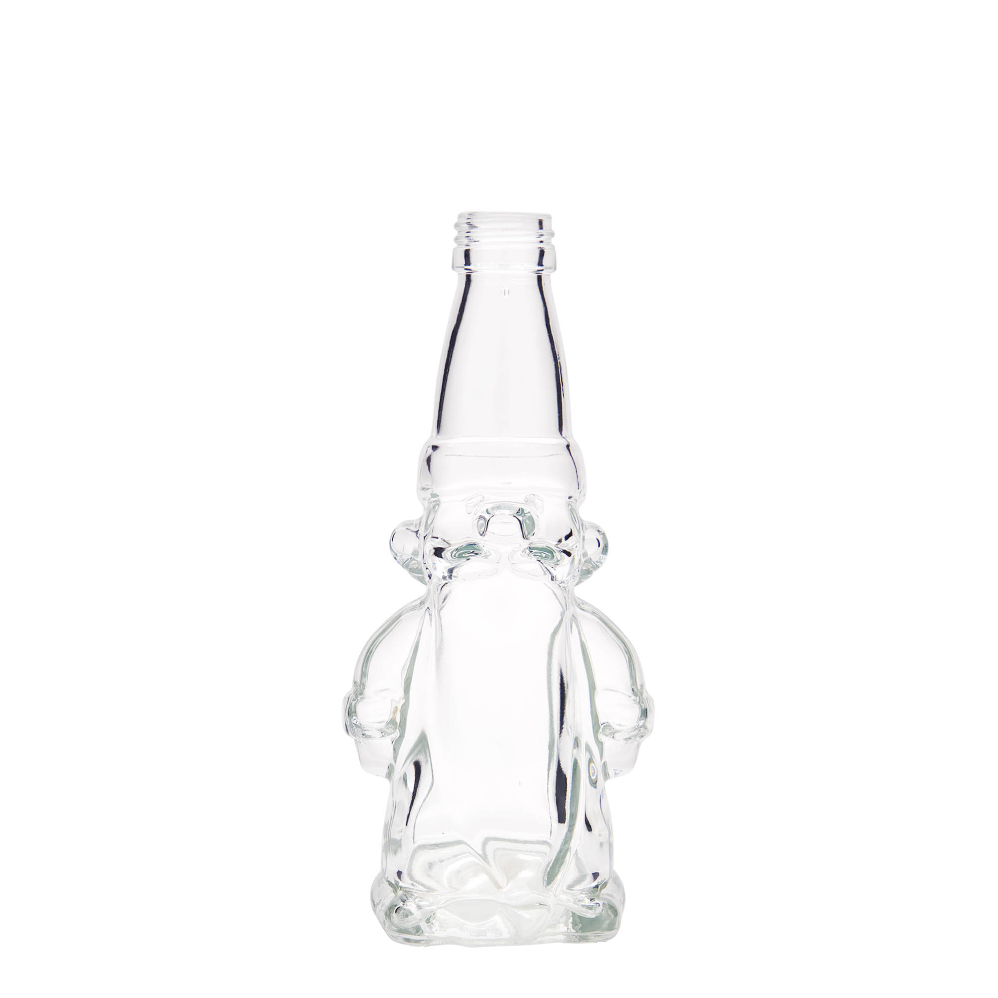 200 ml glassflaske 'Julenisse', åpning: PP 28 200 ml glassflaske 'Julenisse', åpning: PP 28