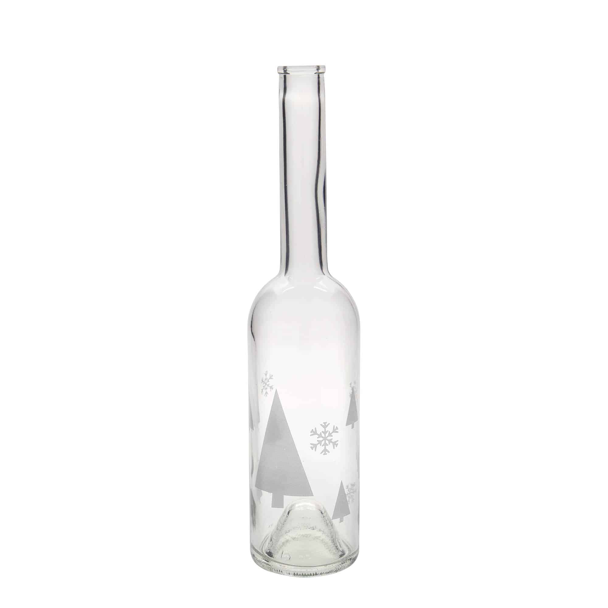 500 ml glassflaske "Opera", motiv: Snøfnugg, åpning: Kork 500 ml glassflaske "Opera", motiv: Snøfnugg, åpning: Kork