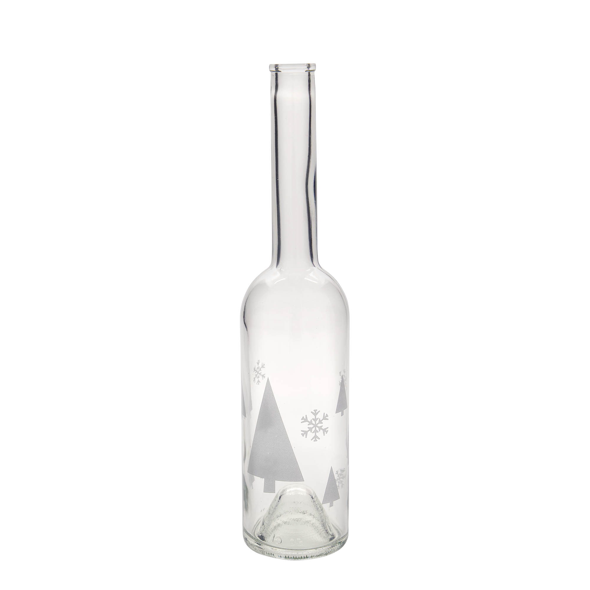 500 ml glassflaske 'Opera', motiv: snøfnugg, åpning: kork 500 ml glassflaske 'Opera', motiv: snøfnugg, åpning: kork