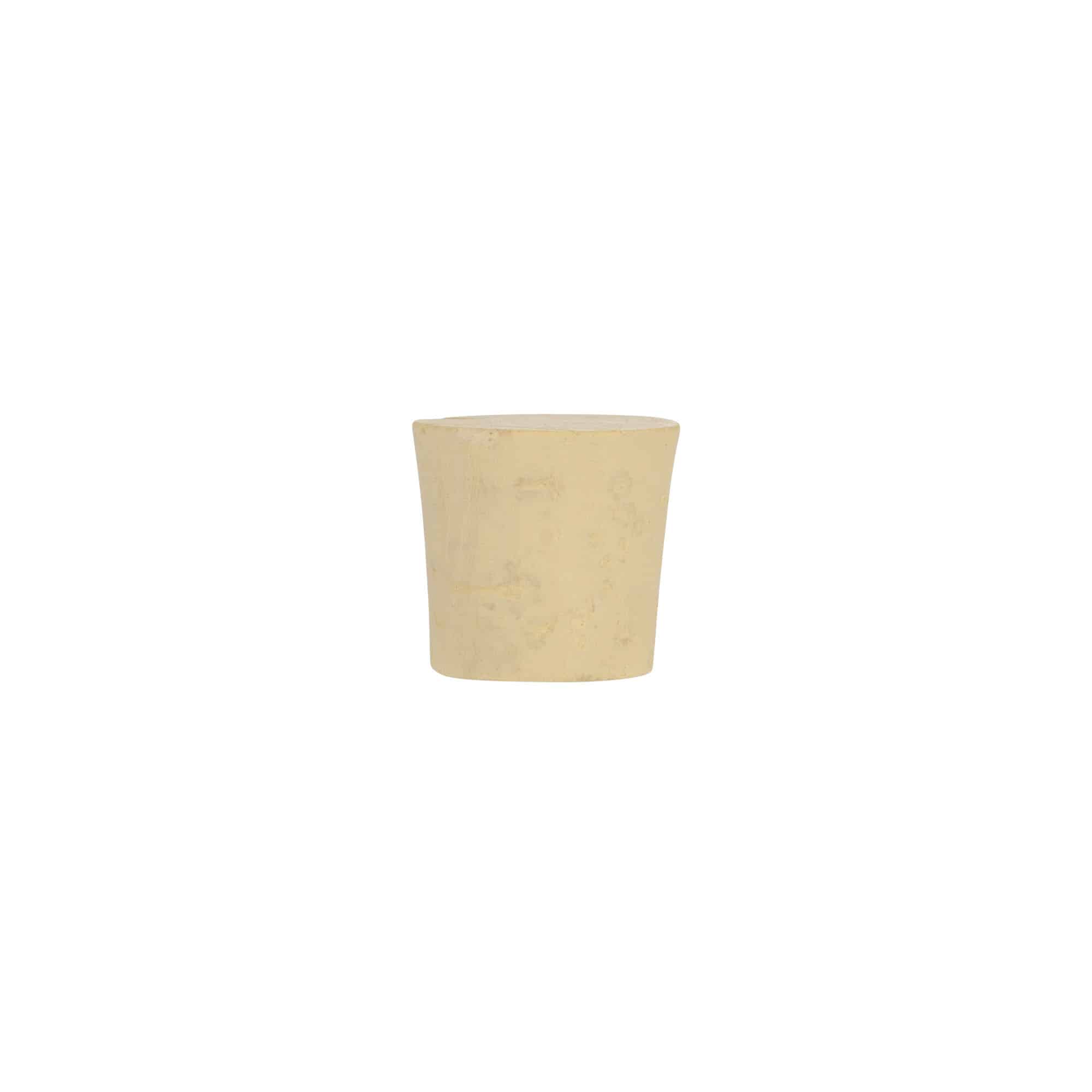 Spiss kork 24-28 x 27, presskork, beige, for åpning: Kork