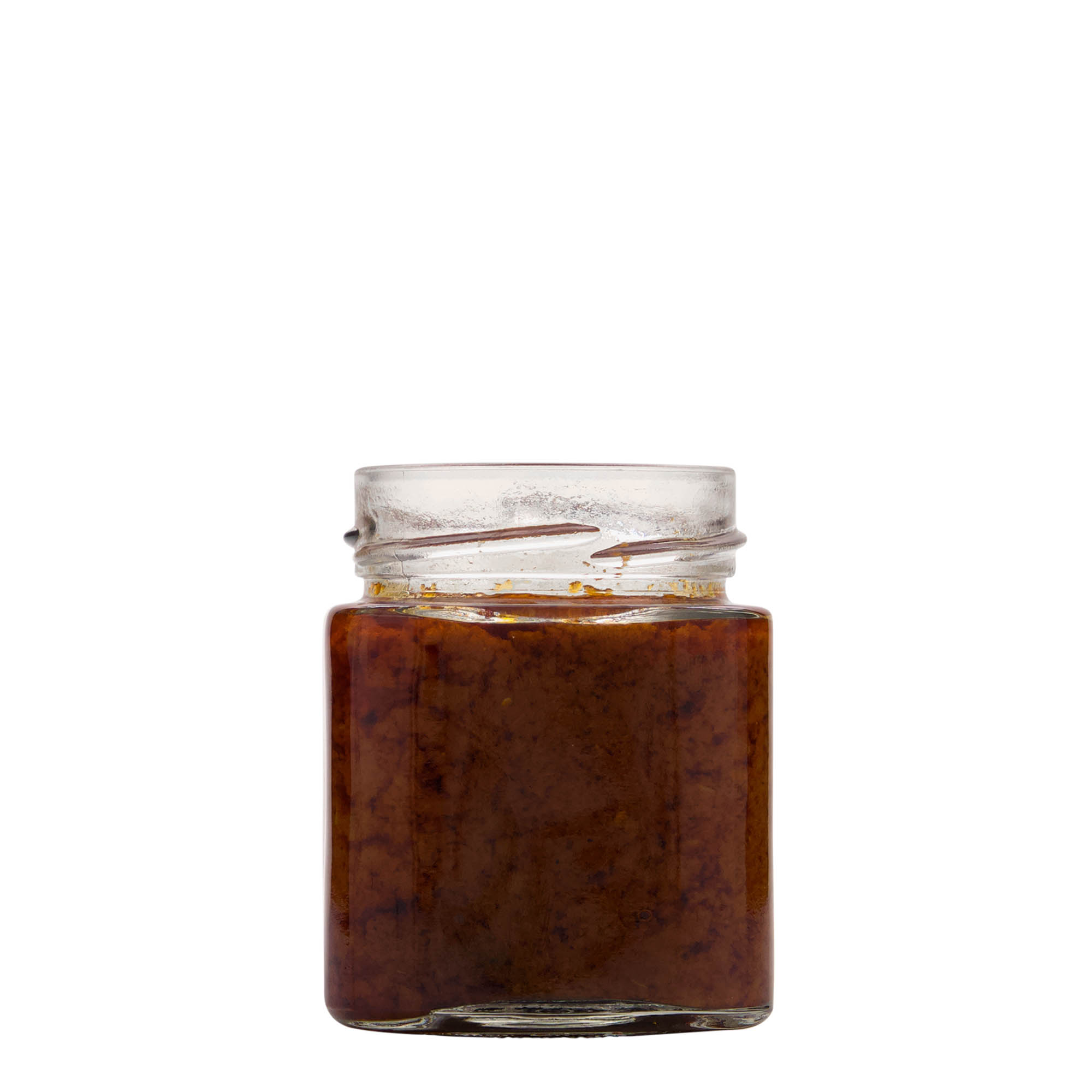 212 ml firkantet glass 'Ikarus', åpning: Deep-Twist-Off (DTO 63)