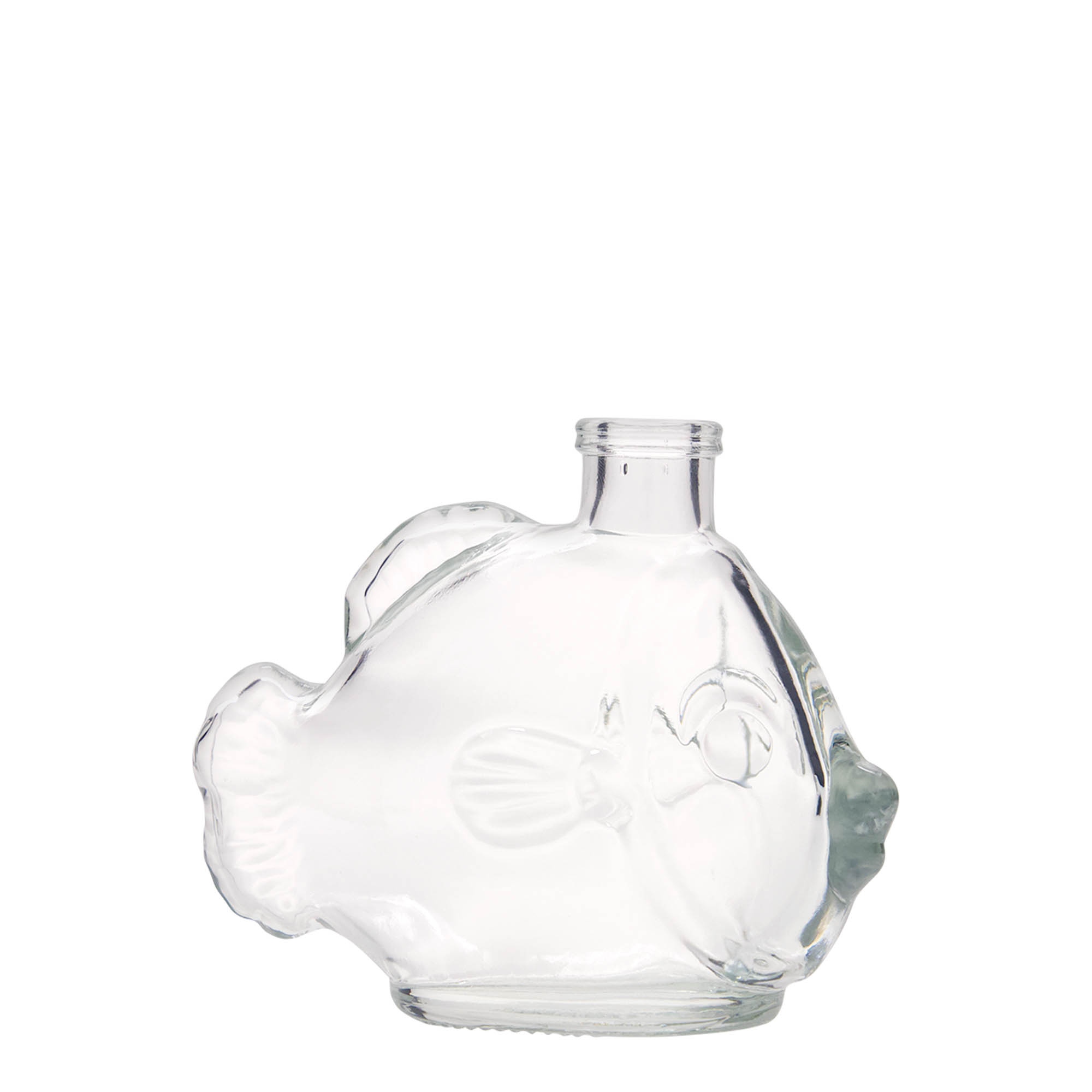 200 ml glassflaske 'Fisk', åpning: kork