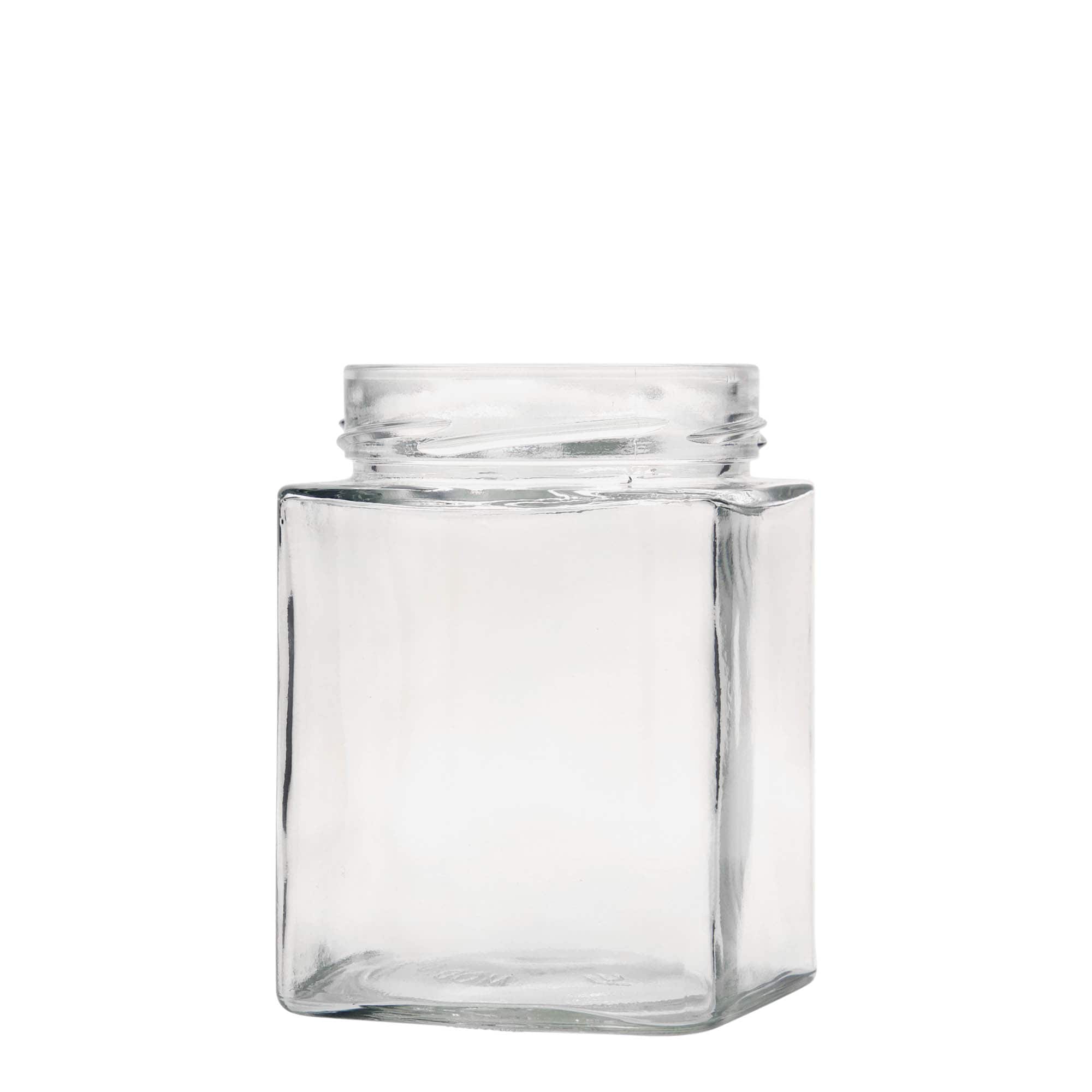 580 ml firkantet glass 'Ikarus', åpning: Deep-Twist-Off (DTO 82)