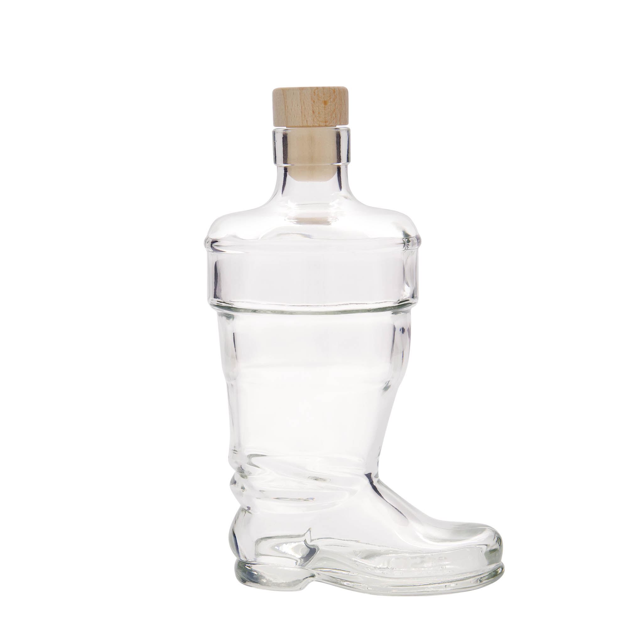 350 ml glassflaske 'Støvel', åpning: kork