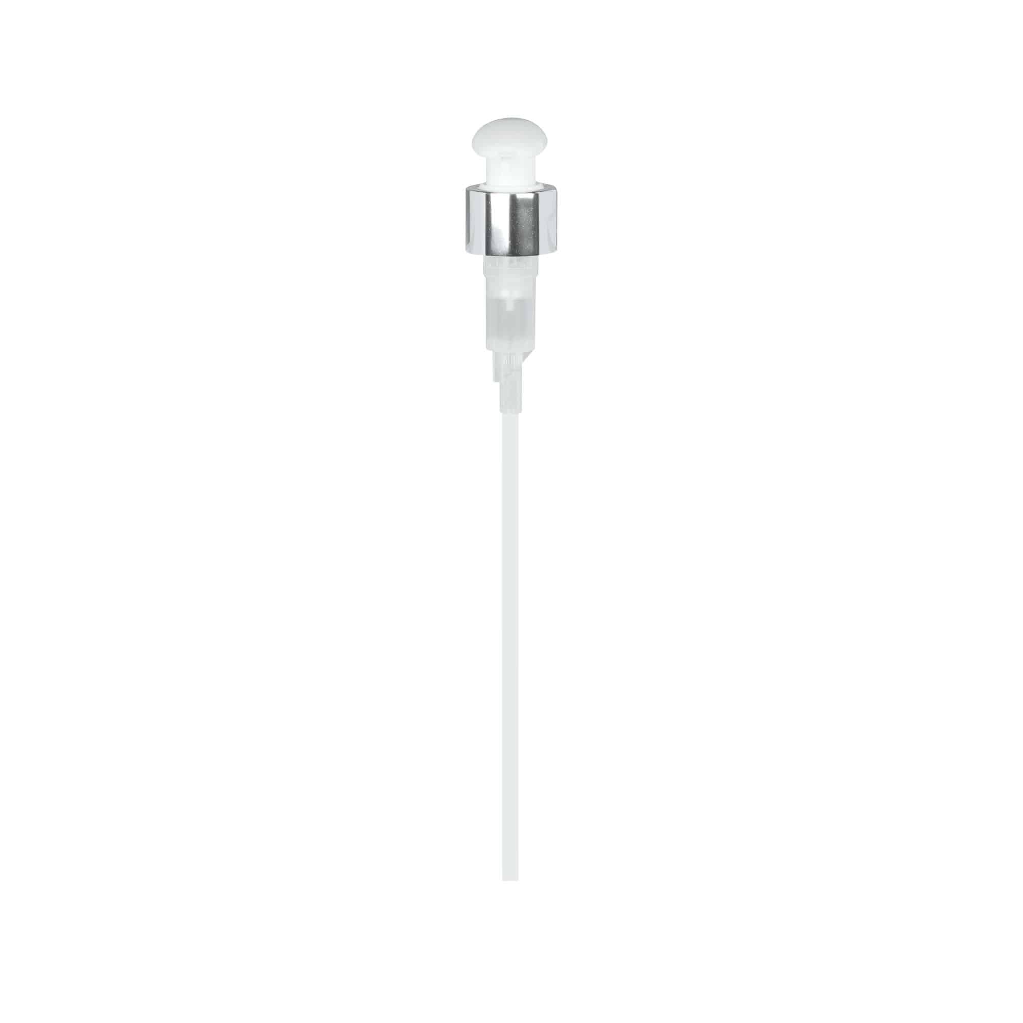 Skrukork dispenserpumpe, PP-plast, hvit, for åpning: 24/410