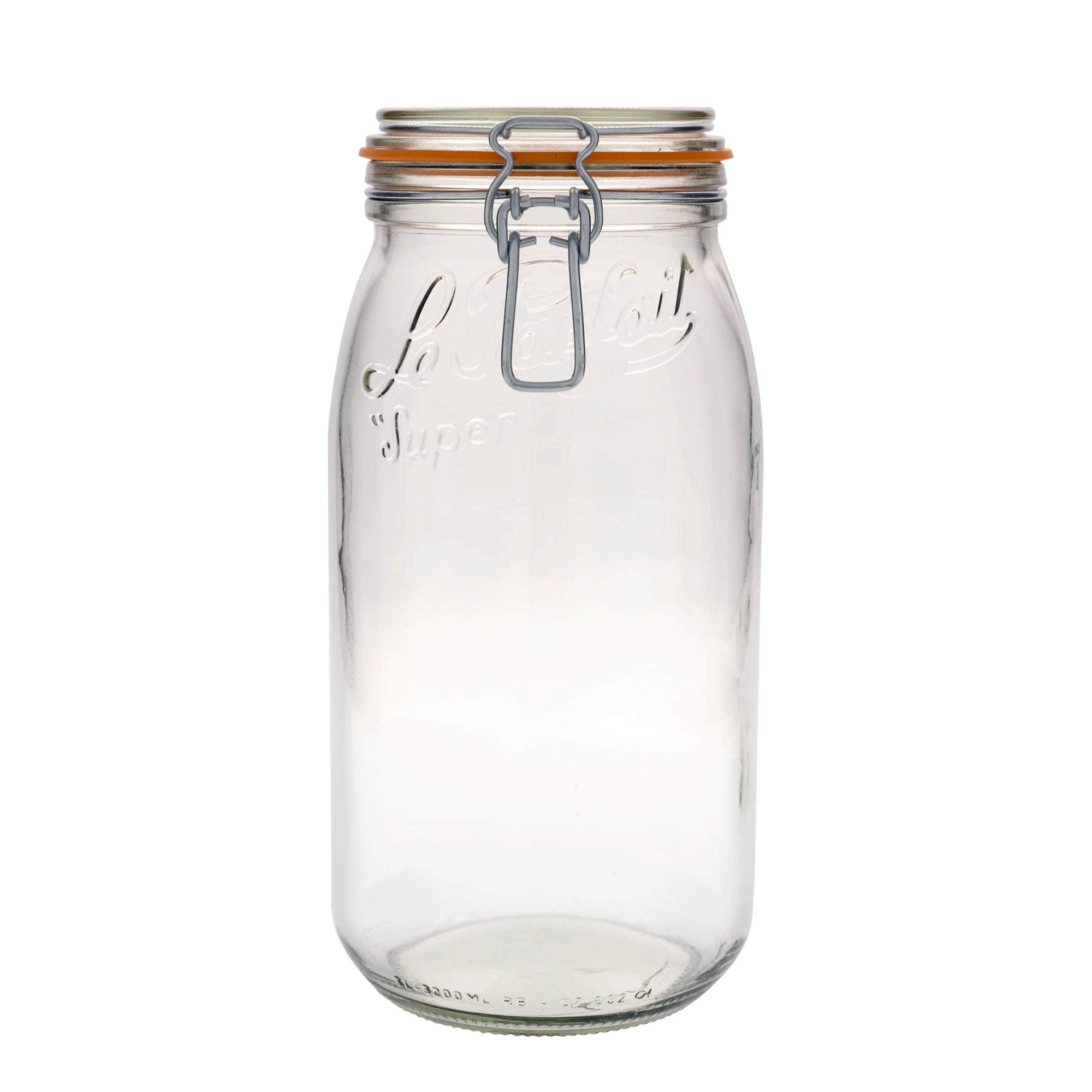 3000 ml bøyleglass "Le Parfait Super Bocal", åpning: Bøylelokk 3000 ml bøyleglass "Le Parfait Super Bocal", åpning: Bøylelokk