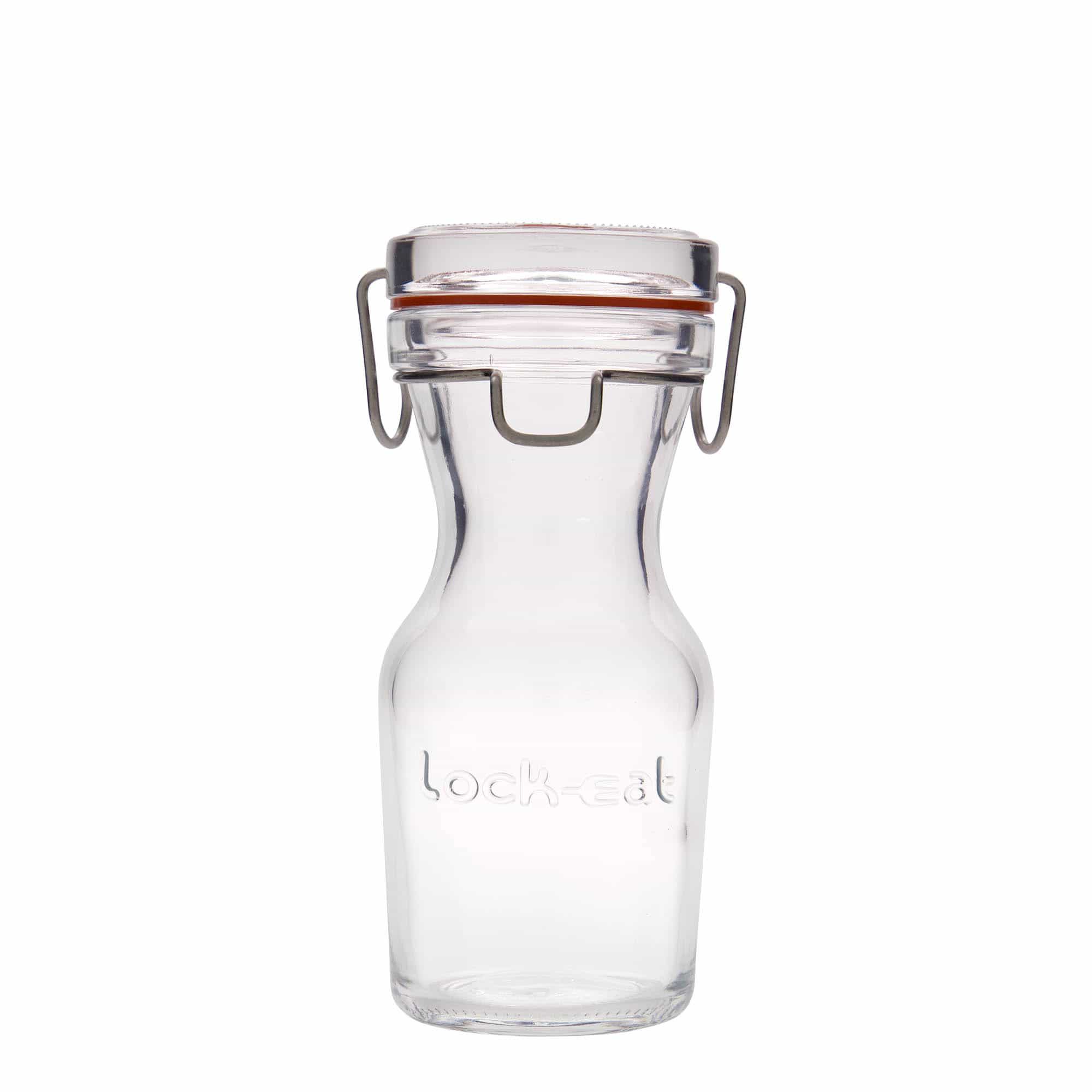250 ml glasskaraffel "Lock-Eat", åpning: Bøylelokk