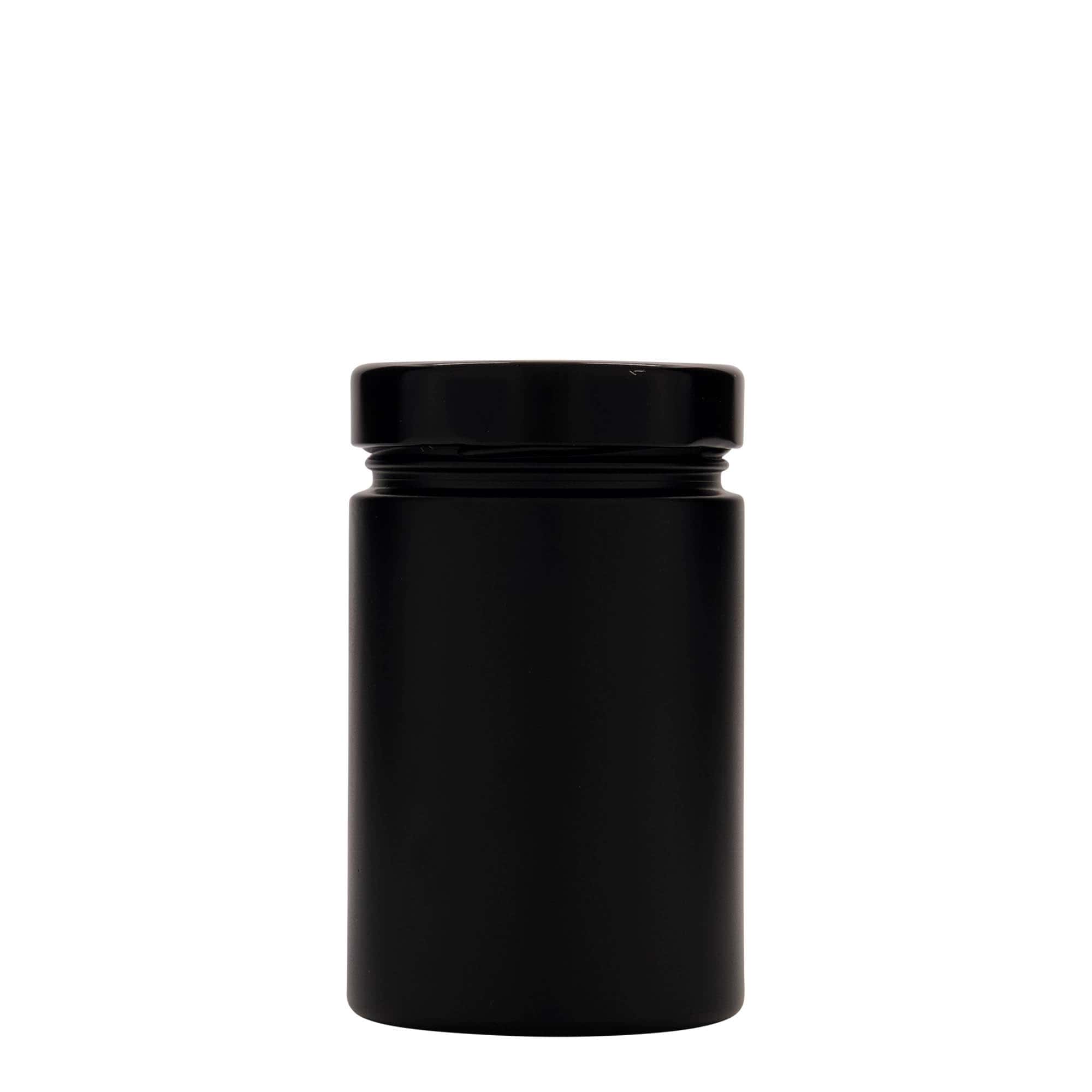 327 ml rundt glass 'Aurora', svart, åpning: Deep-Twist-Off (DTO 66)