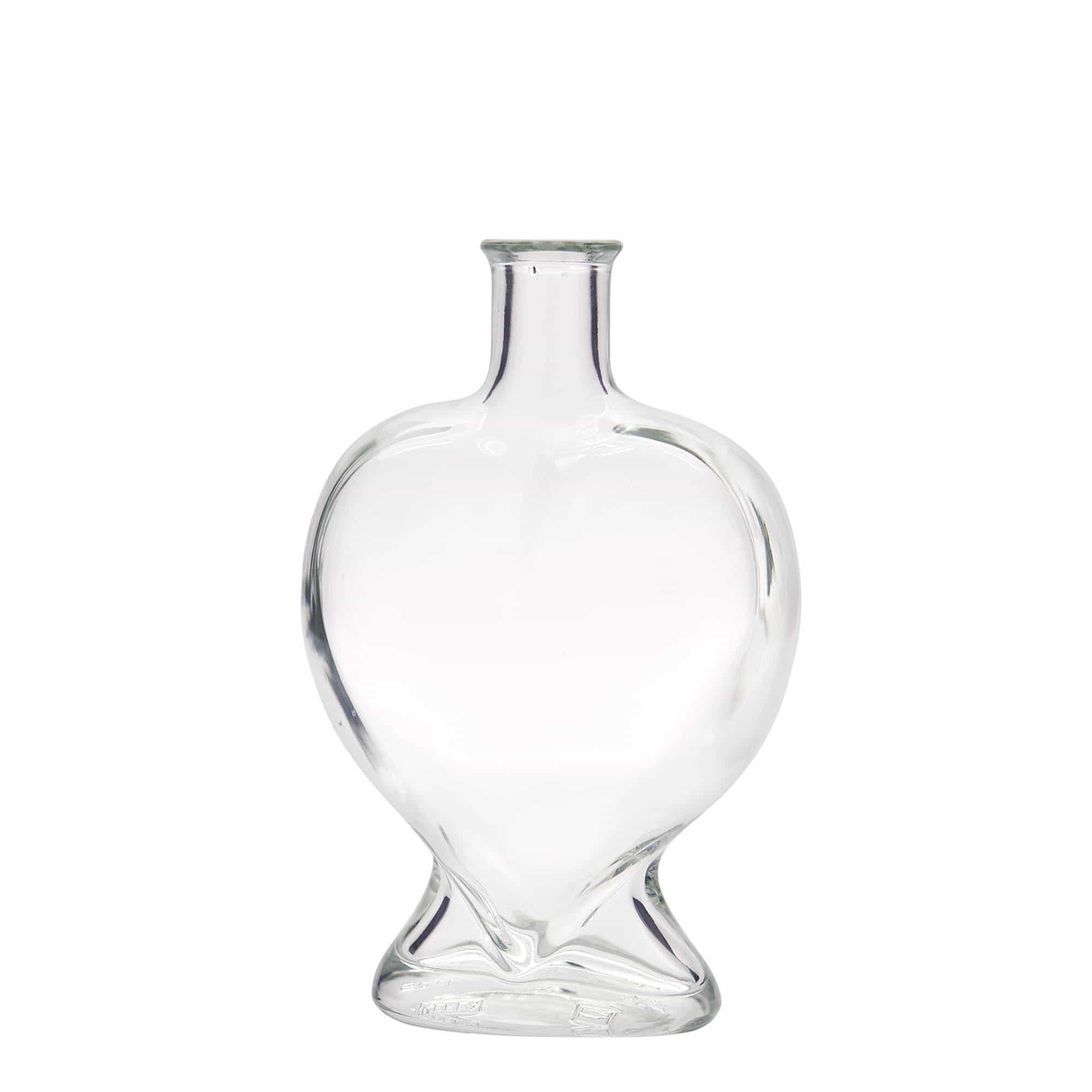 500 ml glassflaske "hjerte", åpning: Kork