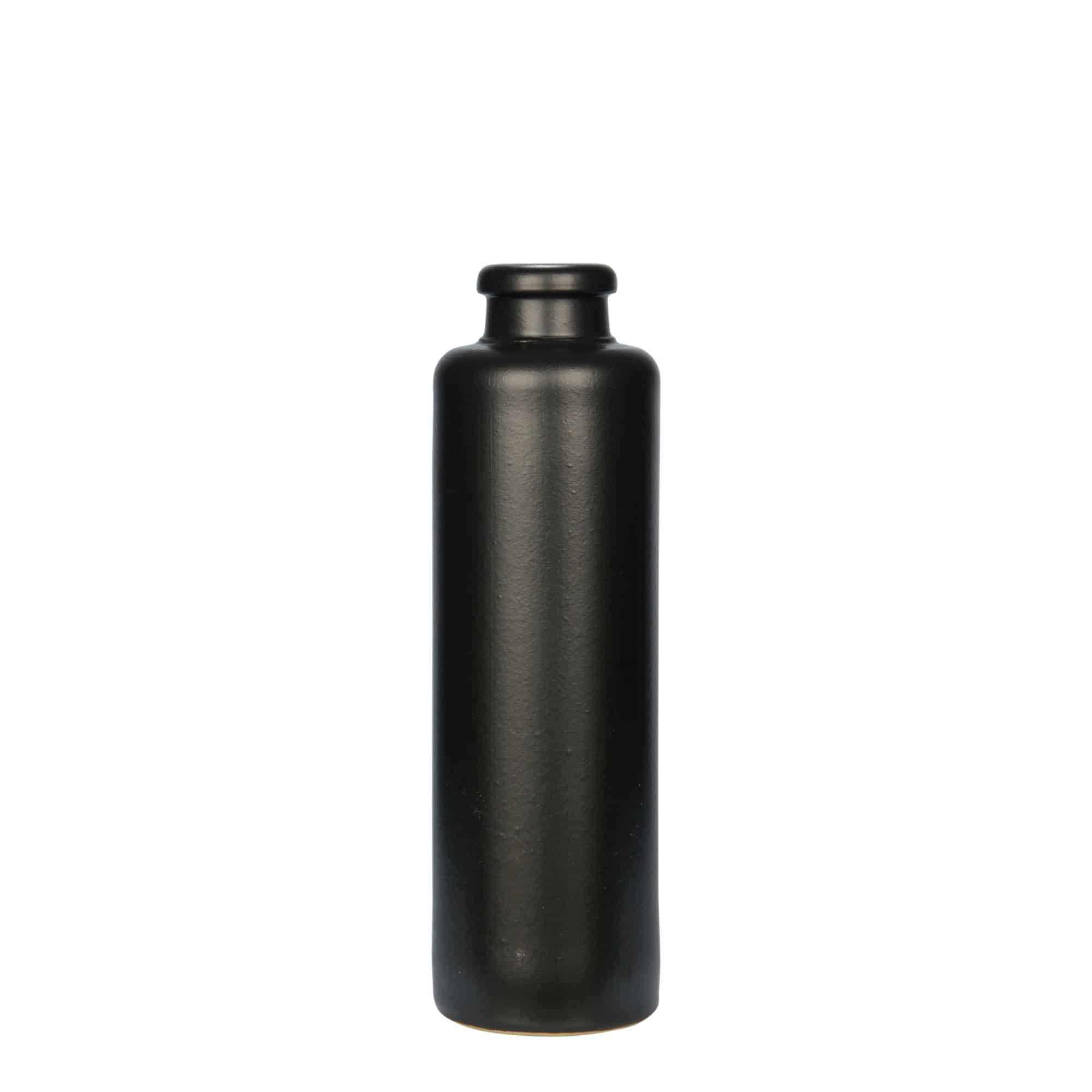 200 ml leirkrus, steintøy, svart, åpning: Kork 200 ml leirkrus, steintøy, svart, åpning: Kork