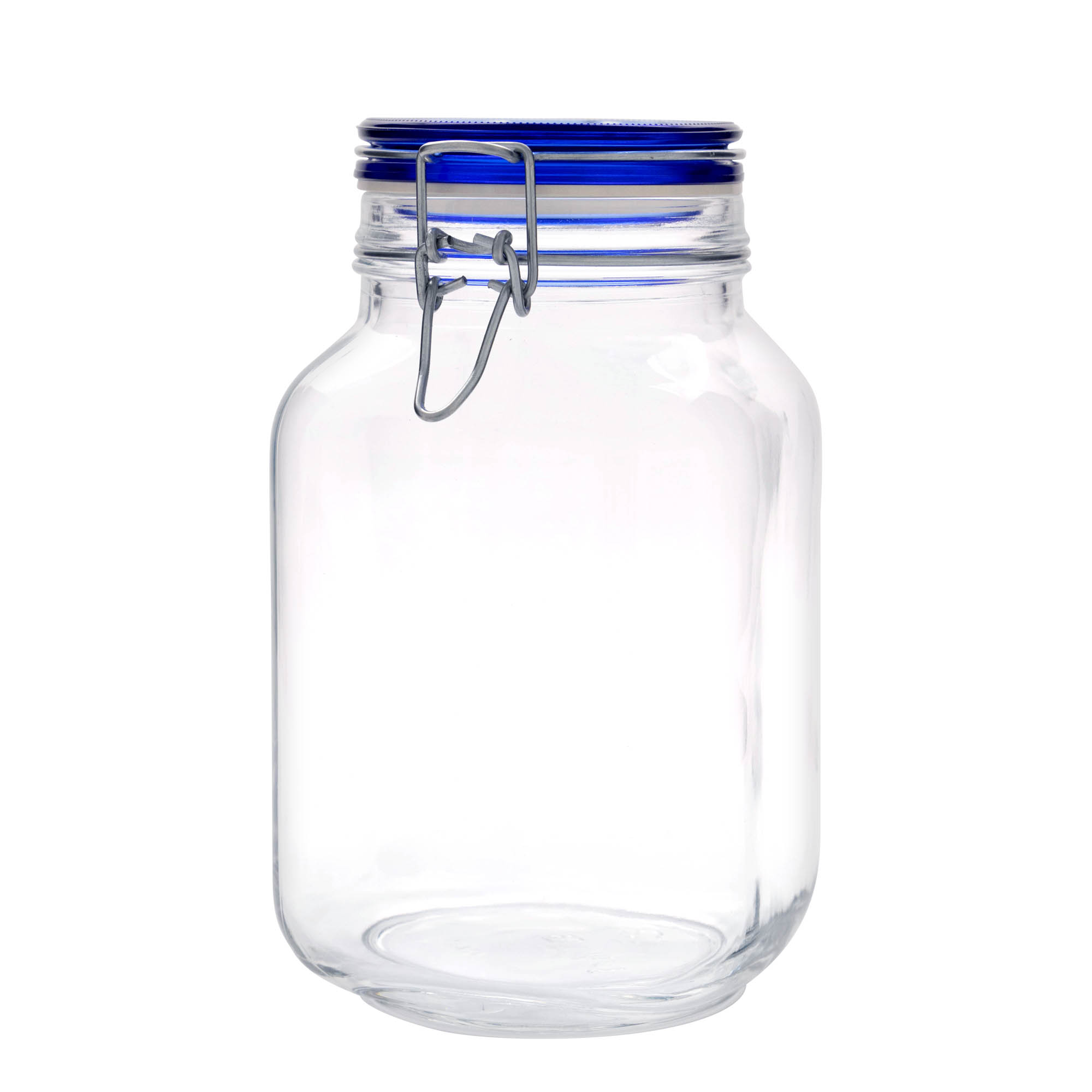 2.000 ml trådspenneglass 'Fido' blått lokk, firkantet, åpning: trådspenneåpning 2.000 ml trådspenneglass 'Fido' blått lokk, firkantet, åpning: trådspenneåpning