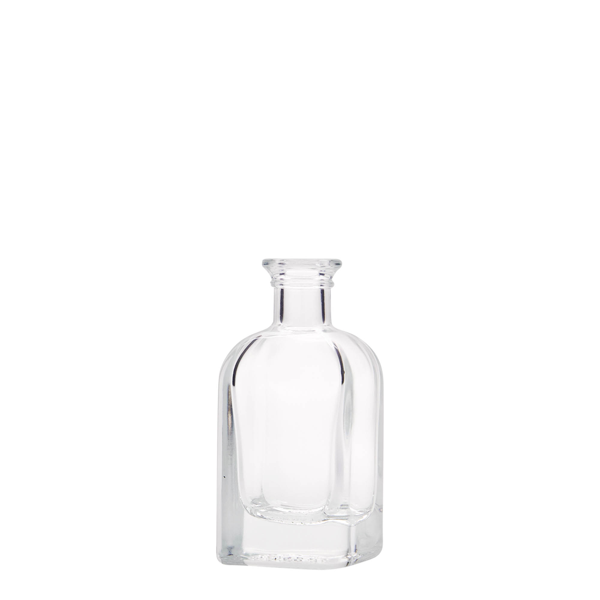 40 ml glassflaske Apotheker Carré, firkantet, åpning: kork