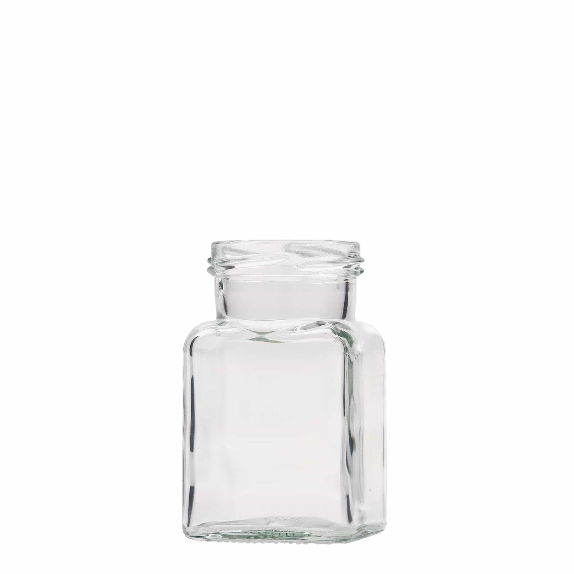150 ml firkantglass, åpning: Twist-Off (TO 53) 150 ml firkantglass, åpning: Twist-Off (TO 53)
